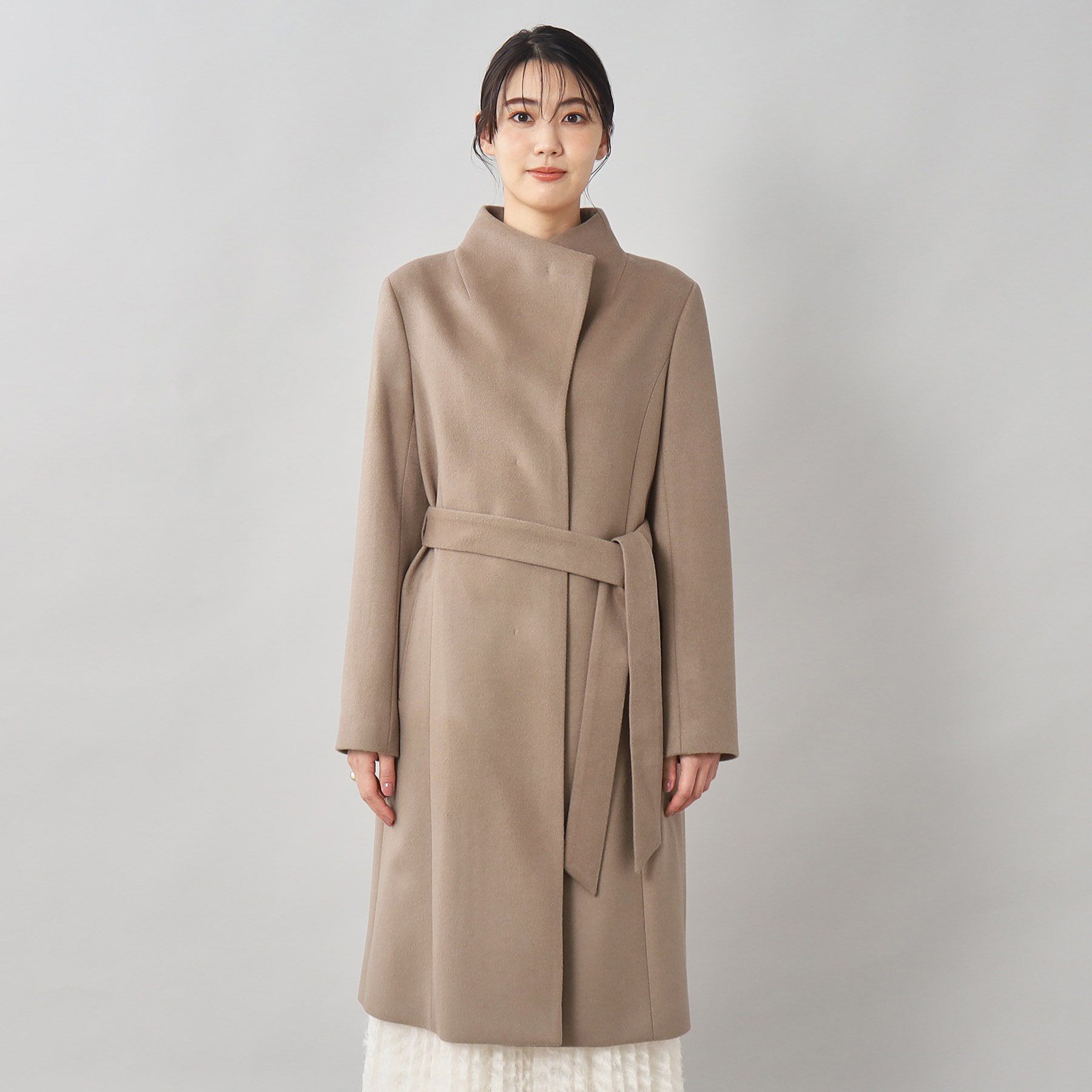 UNTITLED「【日本製／2WAY衿】スタンドカラー ロングコート」|その他|