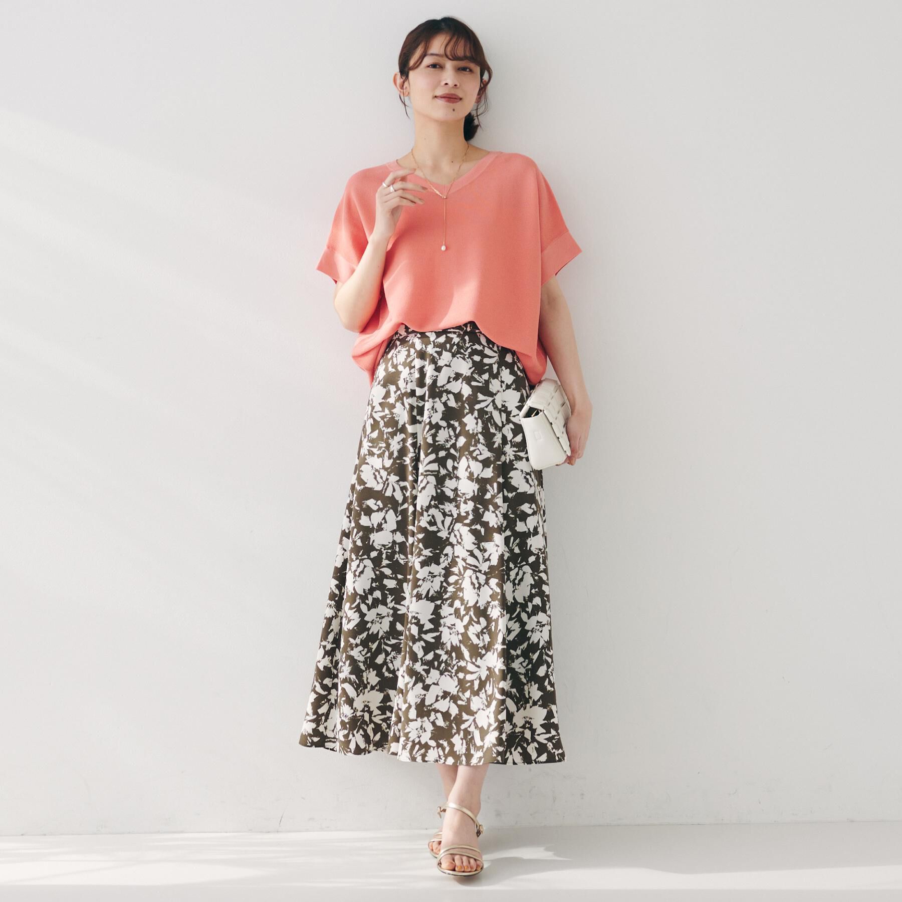 UNTITLED「【12色展開/体型カバー/2way】バウンドスリーブニット」|ニット・セーター|