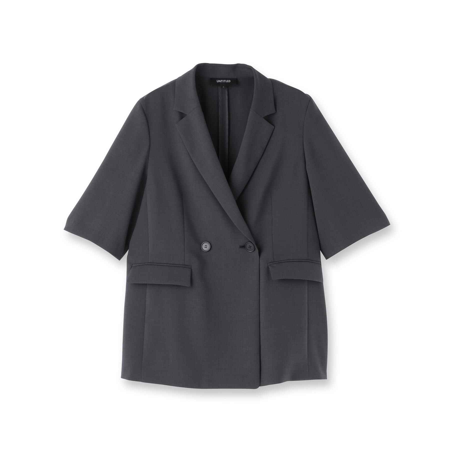 UNTITLED「【UVカット/接触冷感/洗える/テーラード】ライトウェイト ハーフスリーブジャケット」|テーラードジャケット|