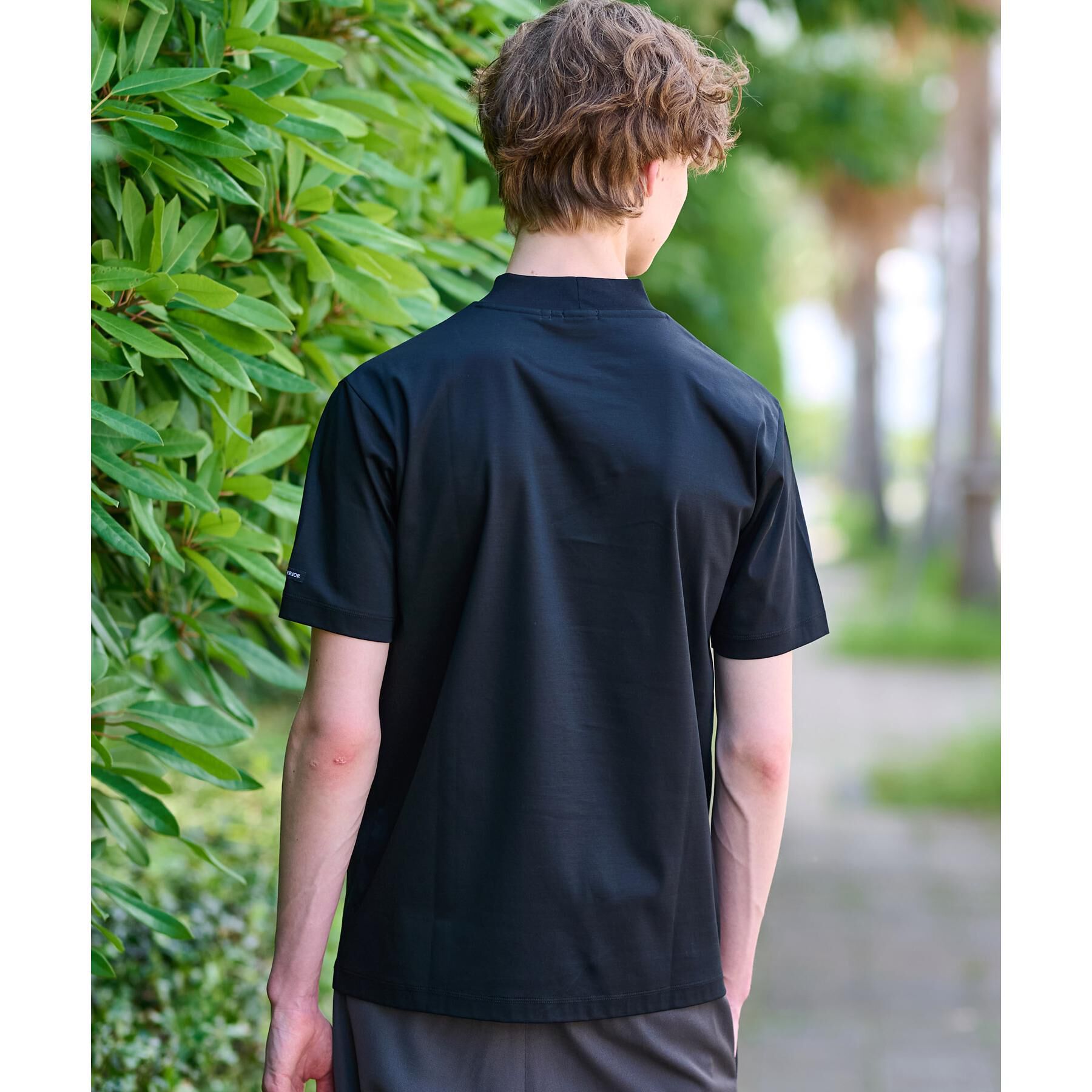 DRESSTERIOR「【接触冷感/抗菌防臭/消臭】ICE CLEAR COTTON モックネックT」|Tシャツ・カットソー|