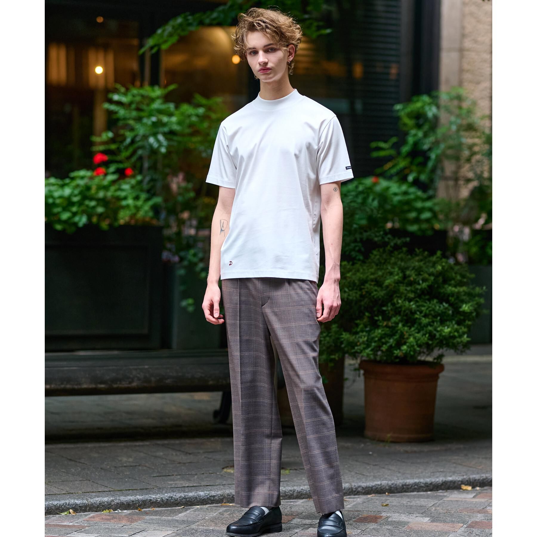 DRESSTERIOR「【接触冷感/抗菌防臭/消臭】ICE CLEAR COTTON モックネックT」|Tシャツ・カットソー|