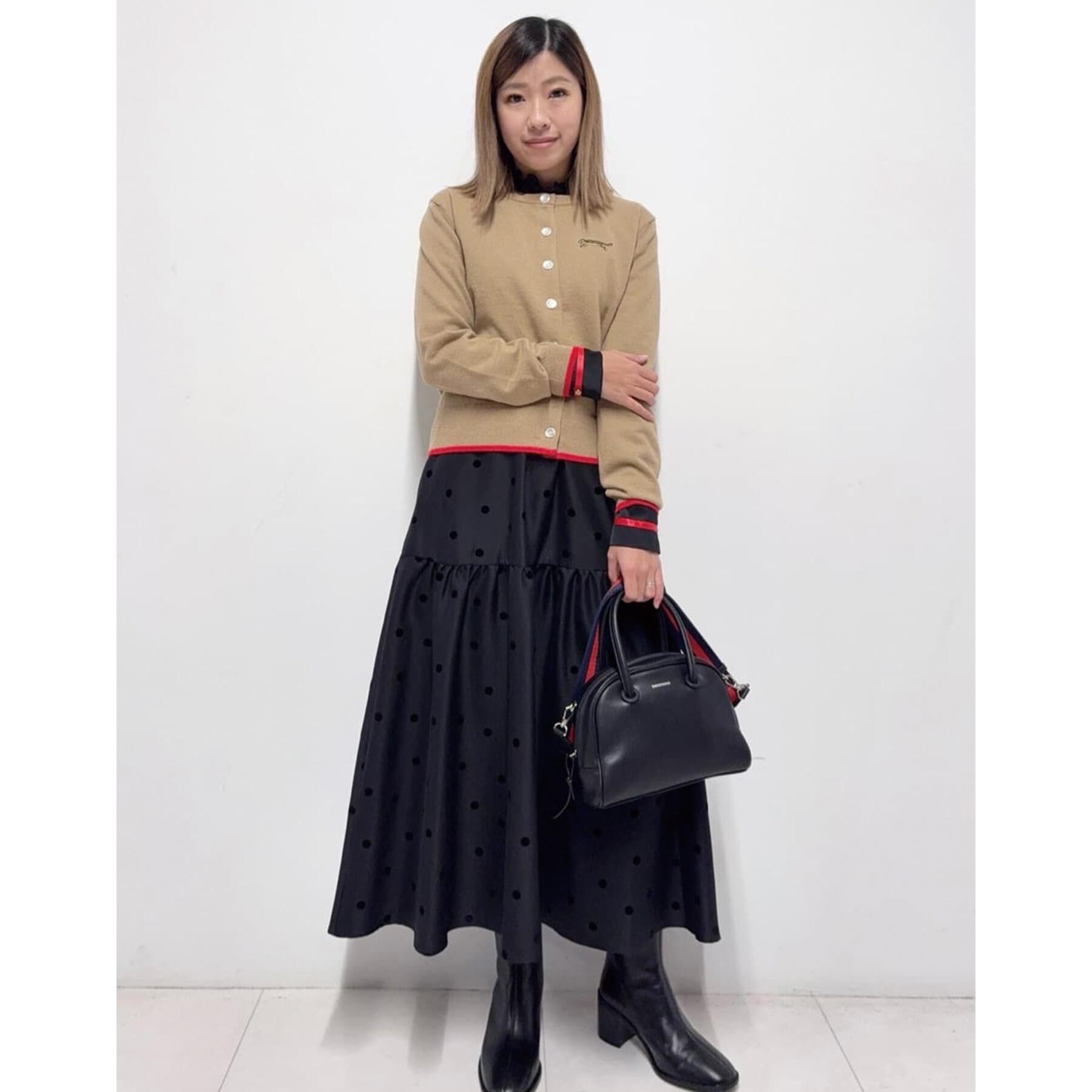 DRESSTERIOR「【CLASSY.12月号掲載】フロッキードットスカート」|スカート|