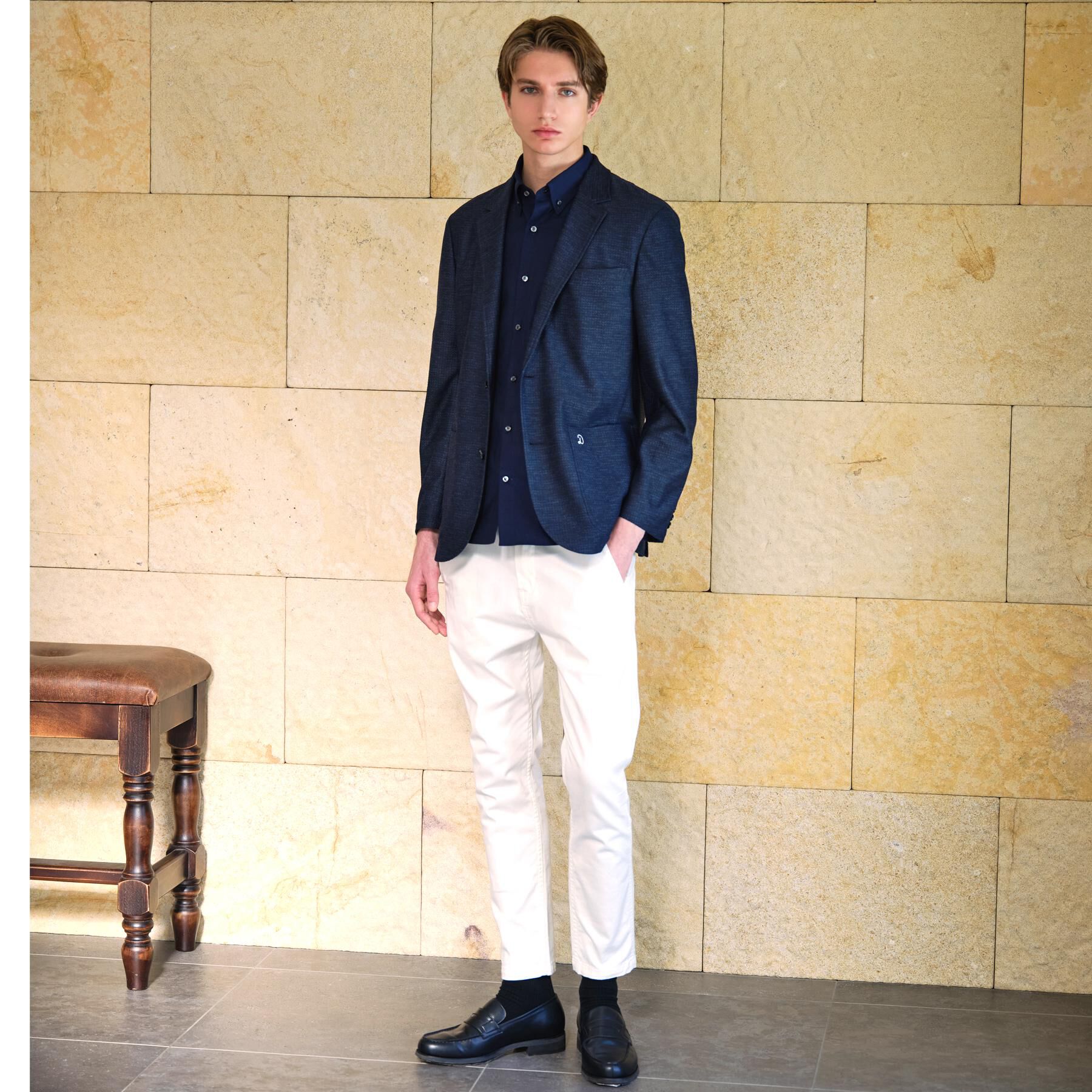 DRESSTERIOR「鹿の子 コンフォータブルジャケット」|テーラードジャケット|