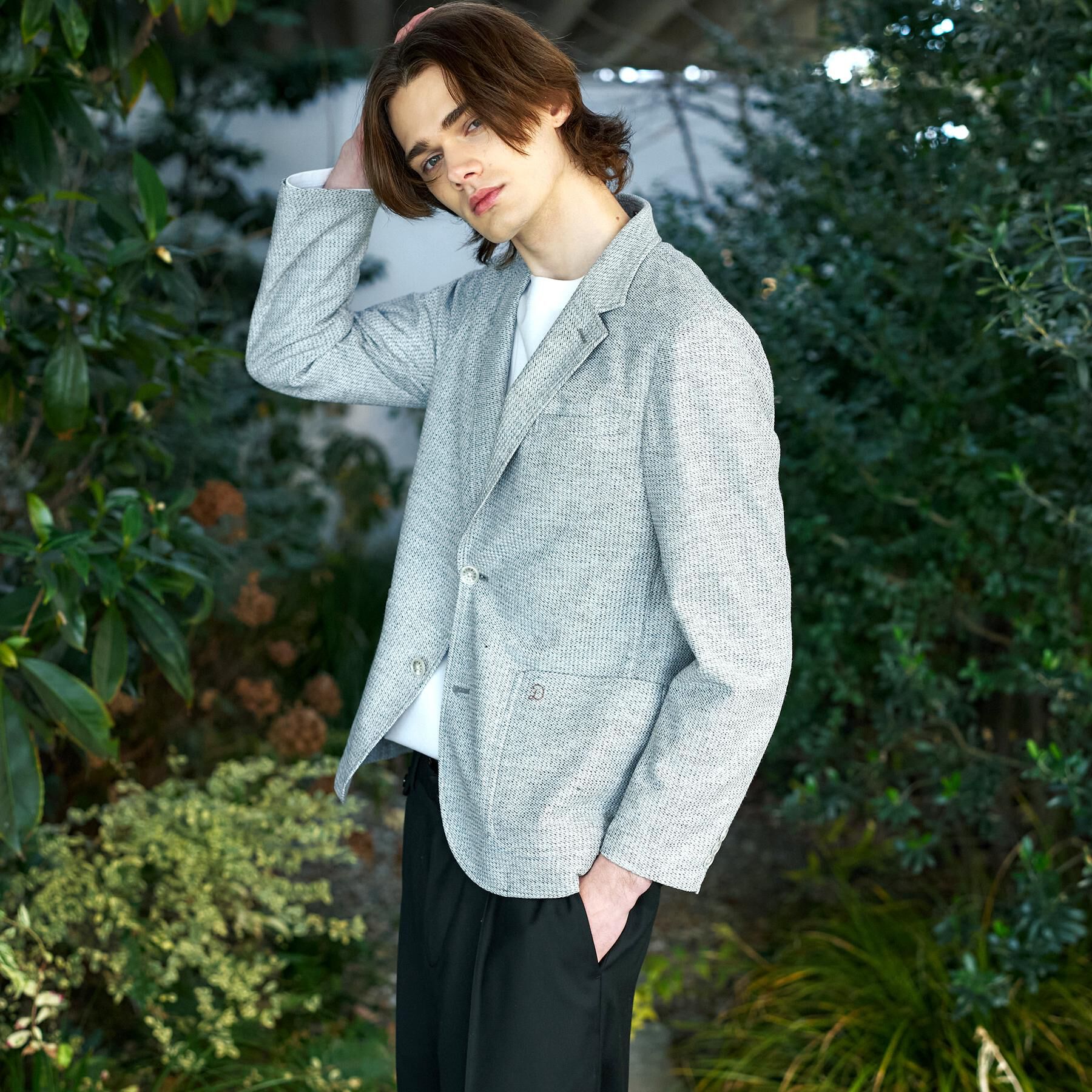 DRESSTERIOR「鹿の子 コンフォータブルジャケット」|テーラードジャケット|