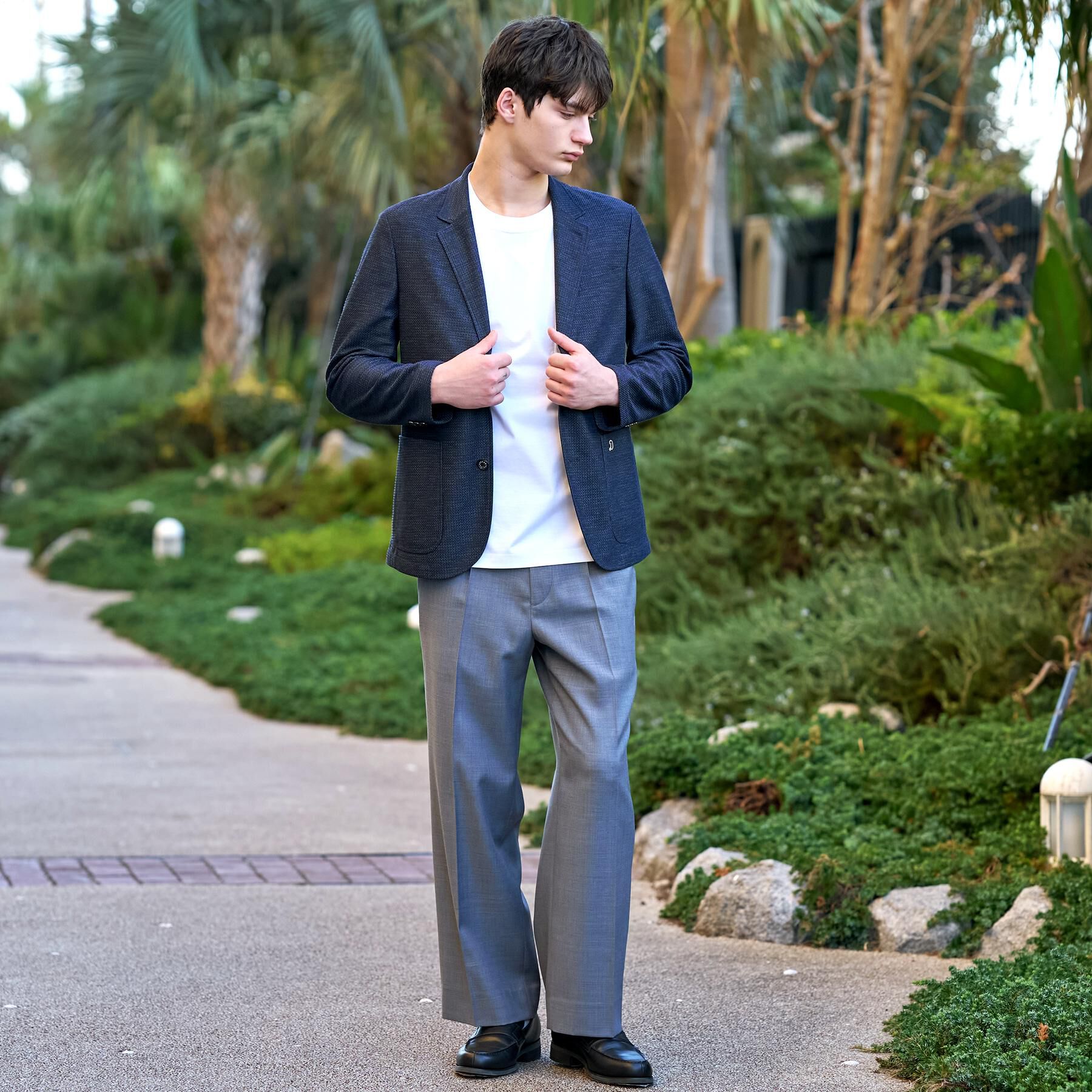 DRESSTERIOR「鹿の子 コンフォータブルジャケット」|テーラードジャケット|