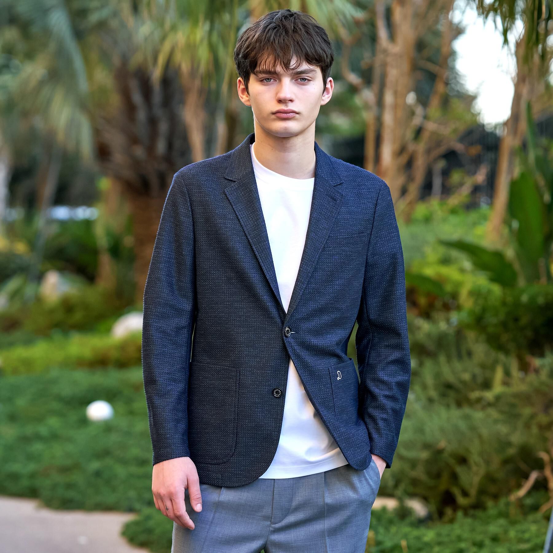 DRESSTERIOR「鹿の子 コンフォータブルジャケット」|テーラードジャケット|