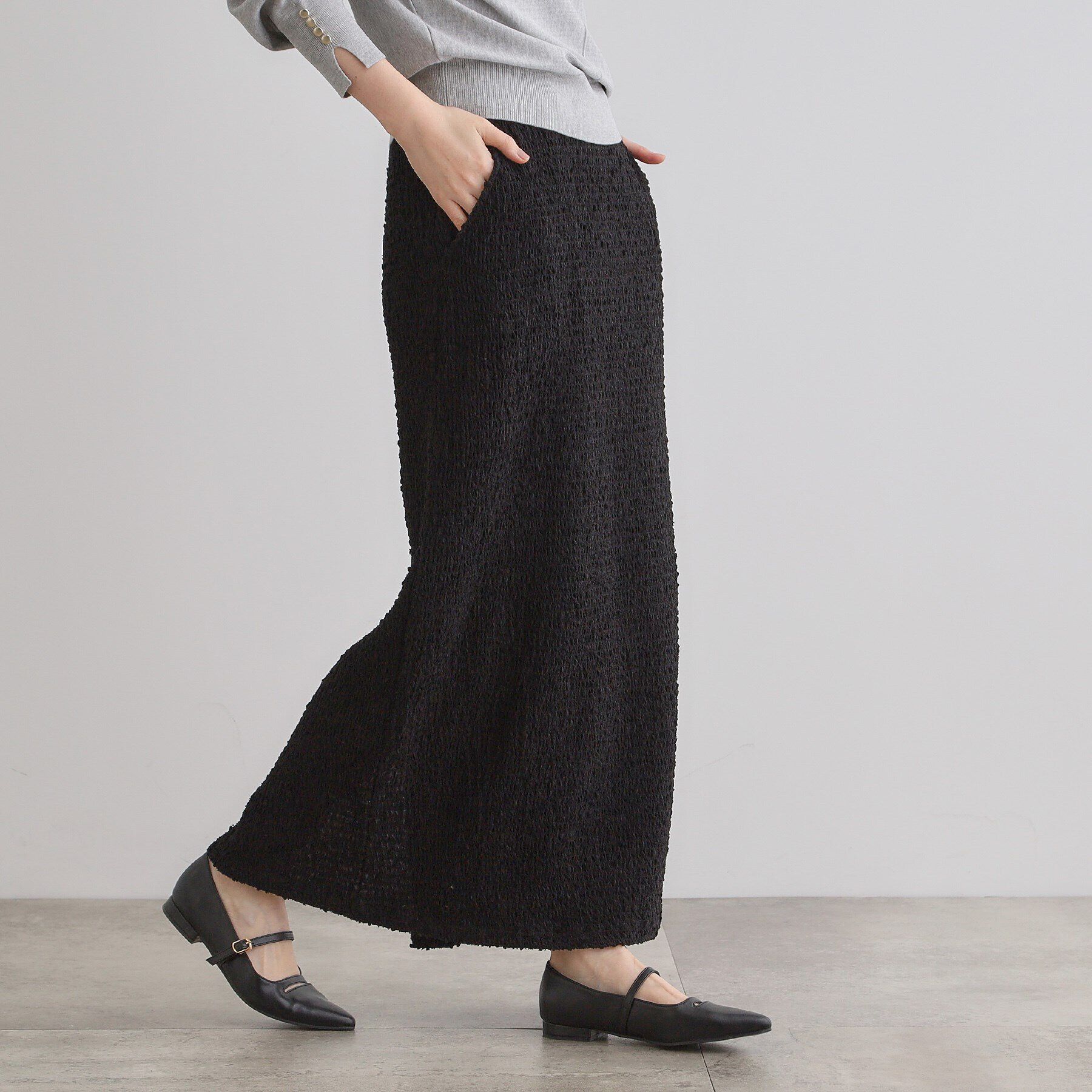 grove「シャーリングナロースカート」|スカート|