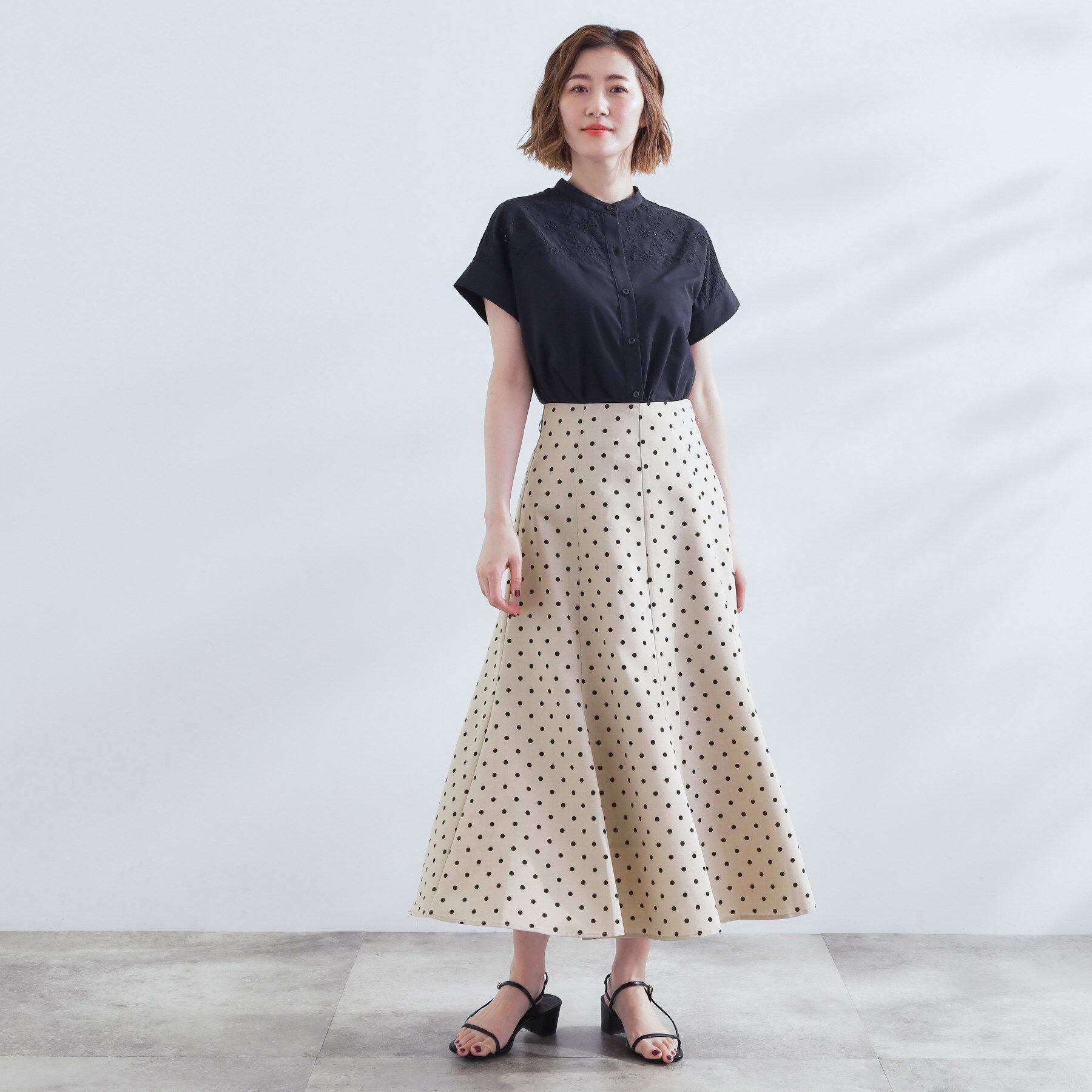 grove「ドットで華やぐ　軽やかマーメイドスカート」|スカート|