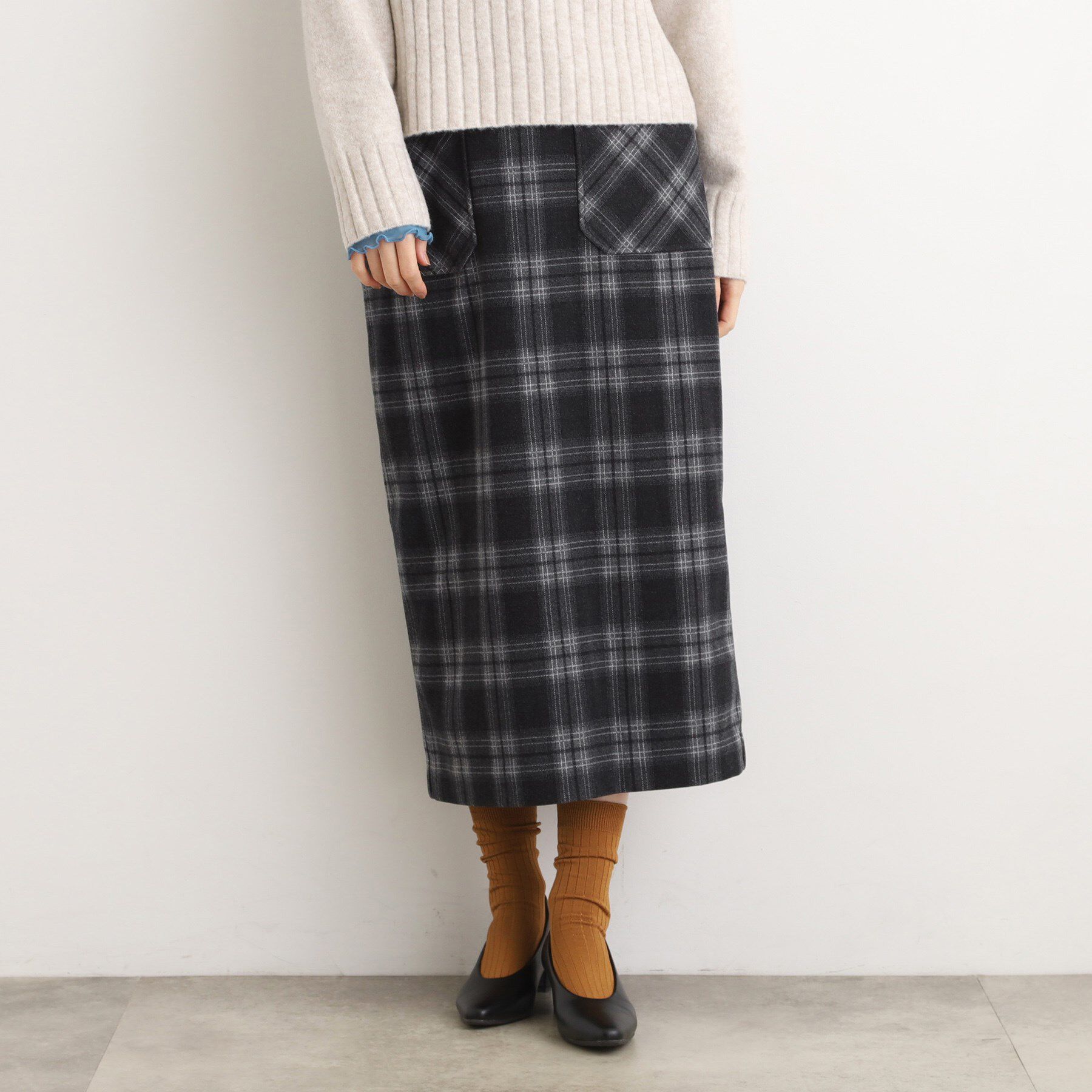 grove「起毛ジャカードナロースカート」|スカート|