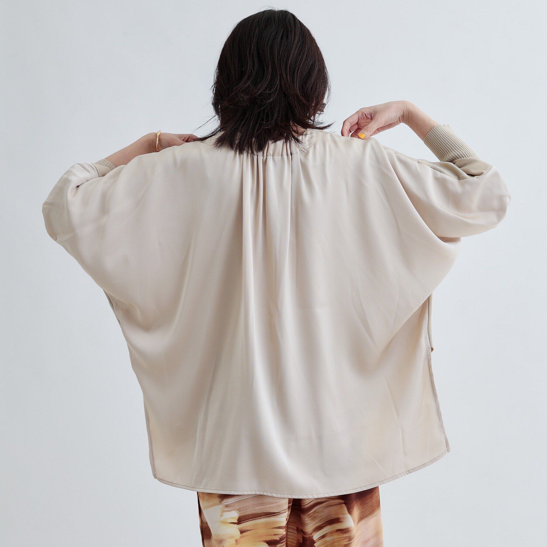 GALLEST「サテンバックドルマンニット」|ニット・セーター|