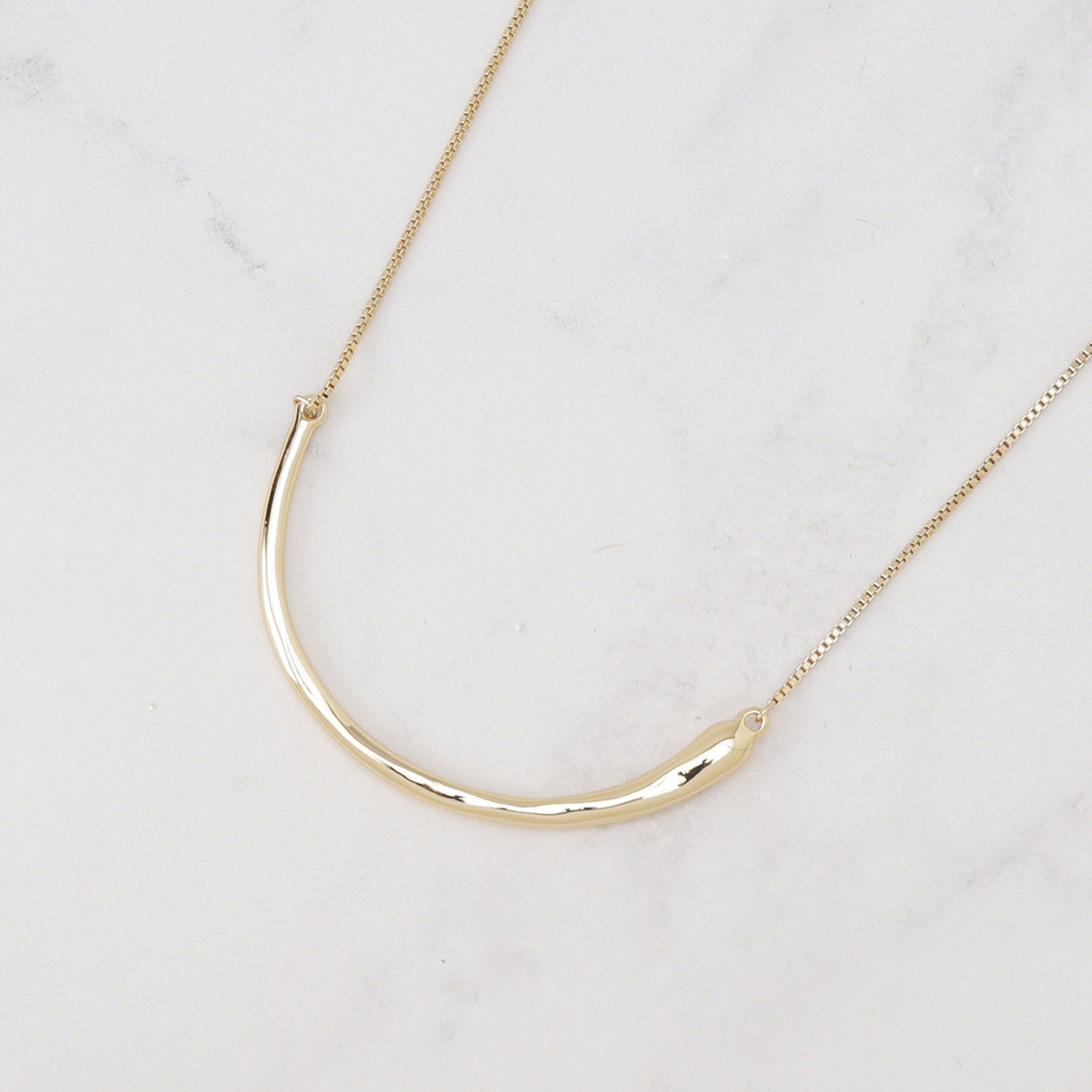 INDIVI「ラウンドショートネックレス」|ネックレス|ゴールド(007)