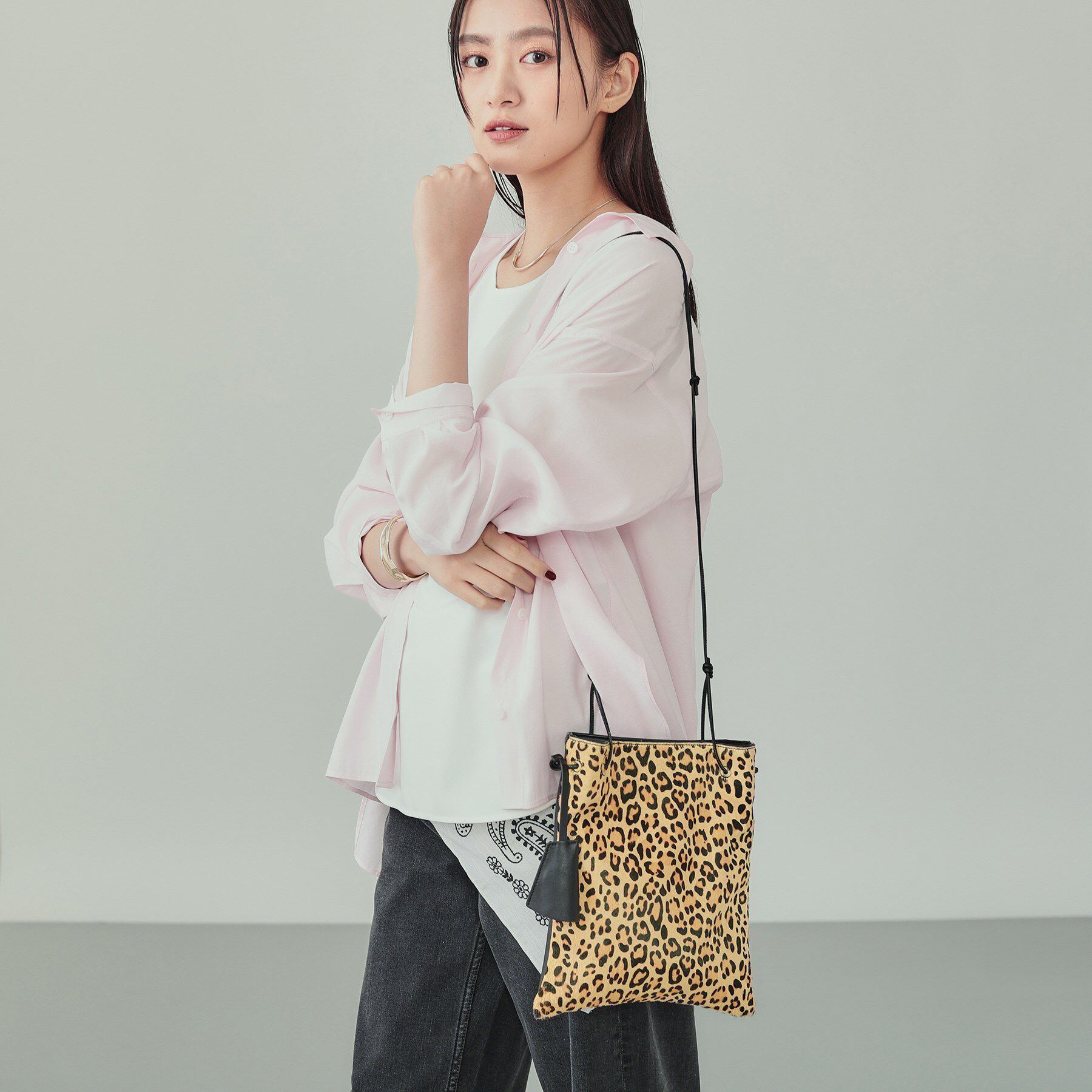 INDIVI「◆アニマルハラコ ポシェット」|ショルダー・メッセンジャー|