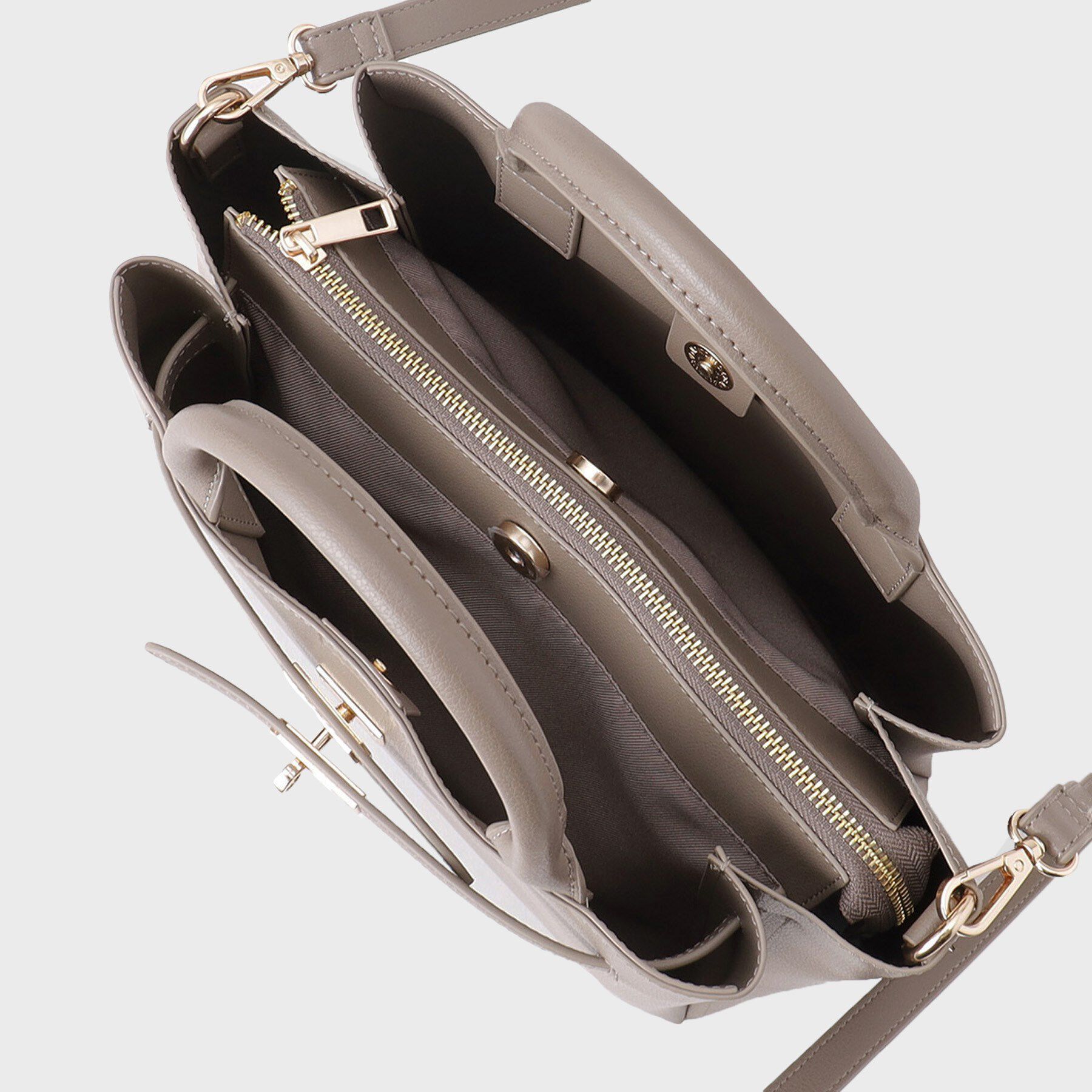 INDIVI「ソフトタックミドルバッグ」|ハンドバッグ|