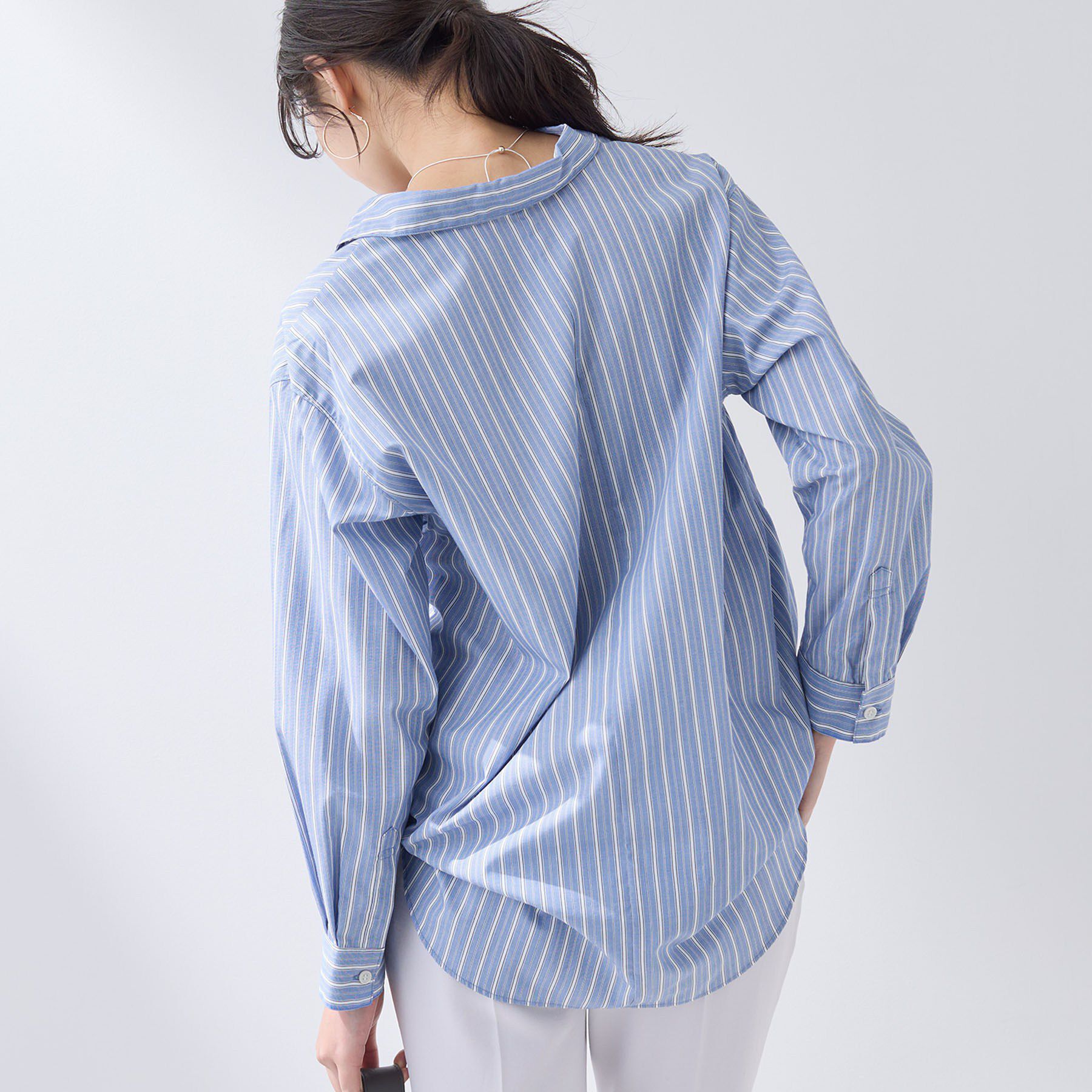 INDIVI「【羽織りとしても活躍】ベーシックレギュラーシャツ」|シャツ・ブラウス|