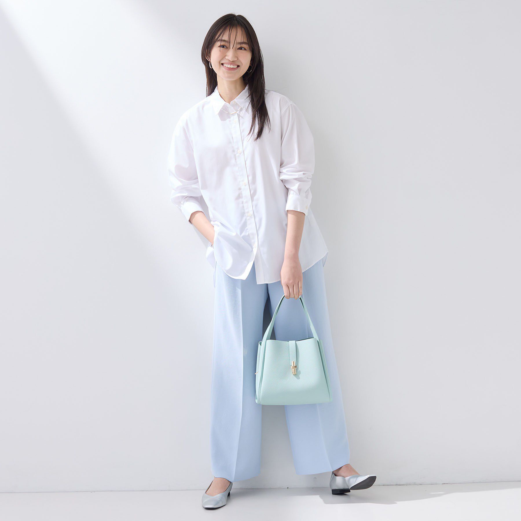 INDIVI「【羽織りとしても活躍】ベーシックレギュラーシャツ」|シャツ・ブラウス|