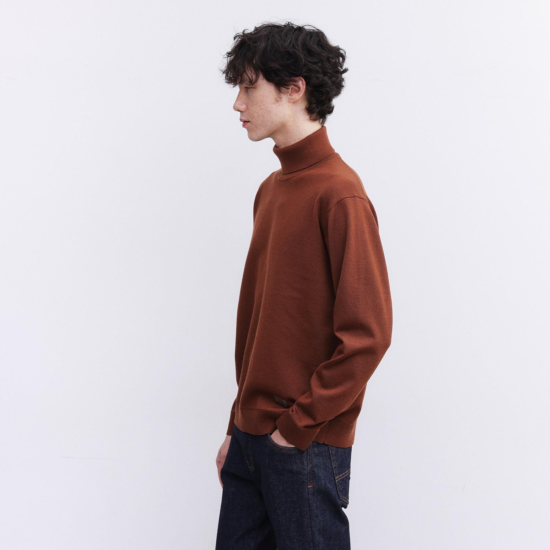 TAKEO KIKUCHI「アンチピリング タートルネック ニット」|ニット・セーター|