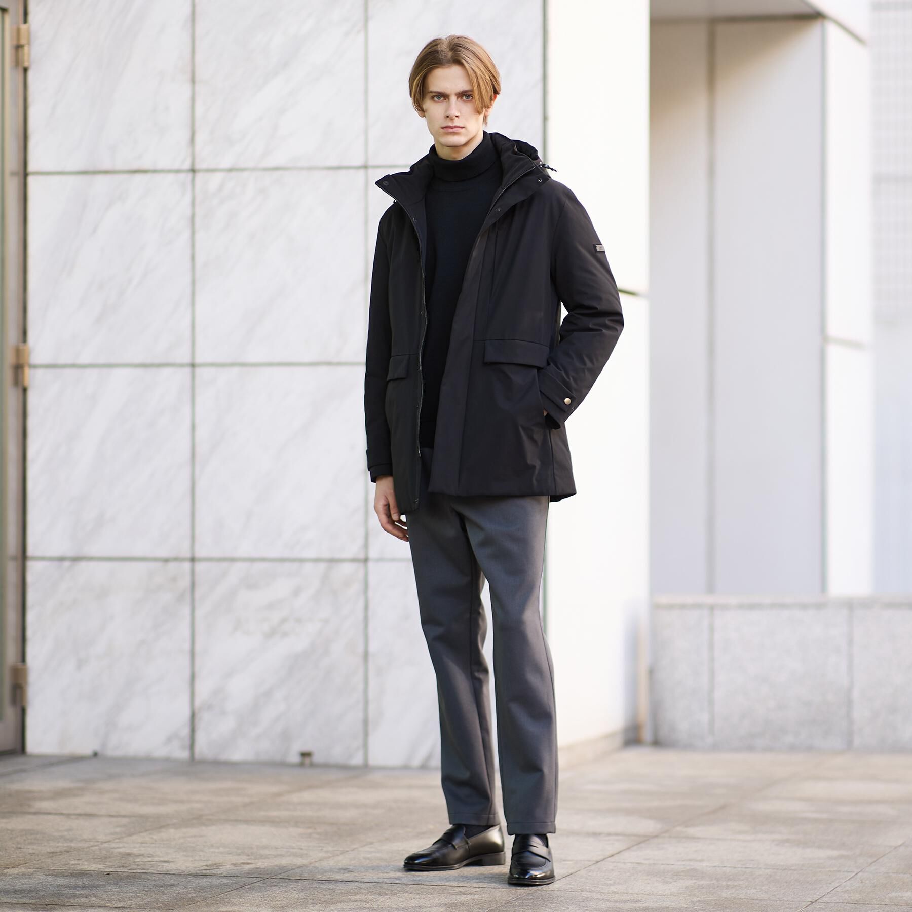 TAKEO KIKUCHI「【None Of Stress】ストレッチ ダウンブルゾン」|ダウン|