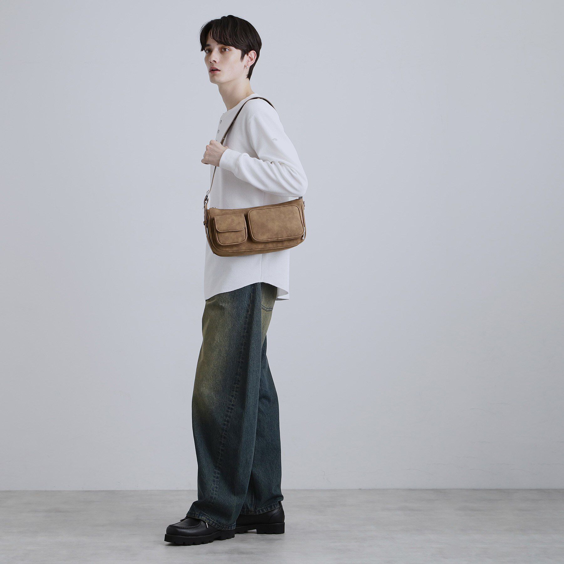 tk.TAKEO KIKUCHI「ダブルポケットショルダーバッグ」|ショルダー・メッセンジャー|