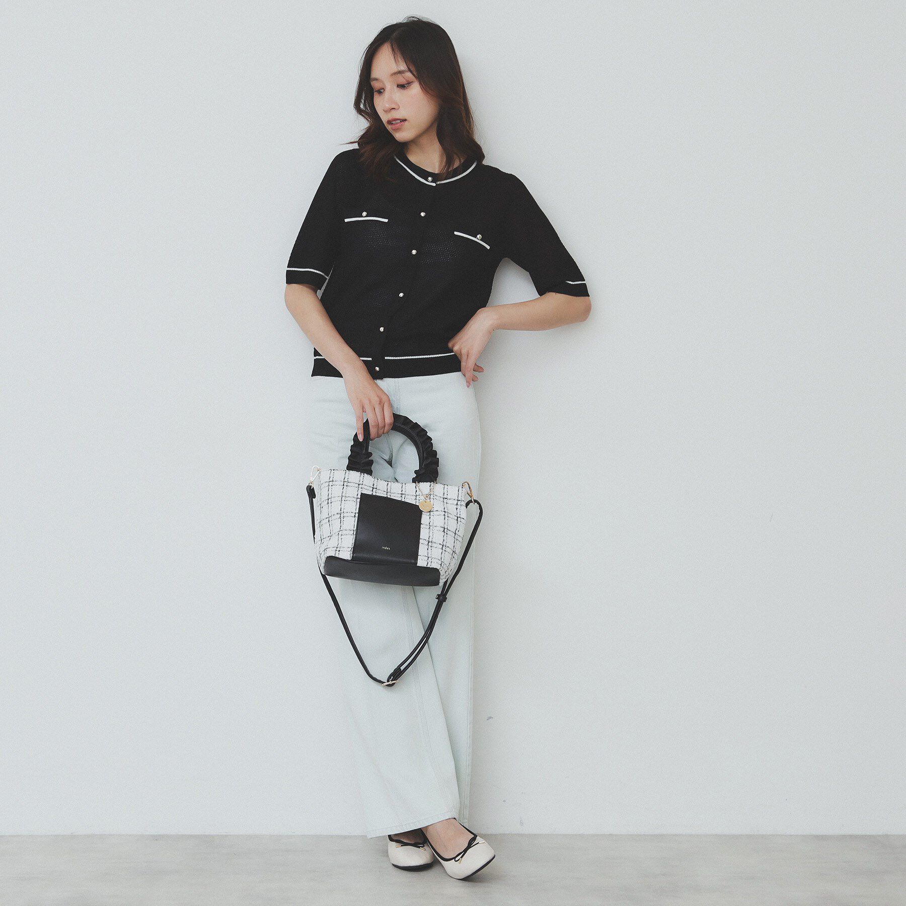 index「【2WAY】持ち手フリルトートバッグ」|トートバッグ|