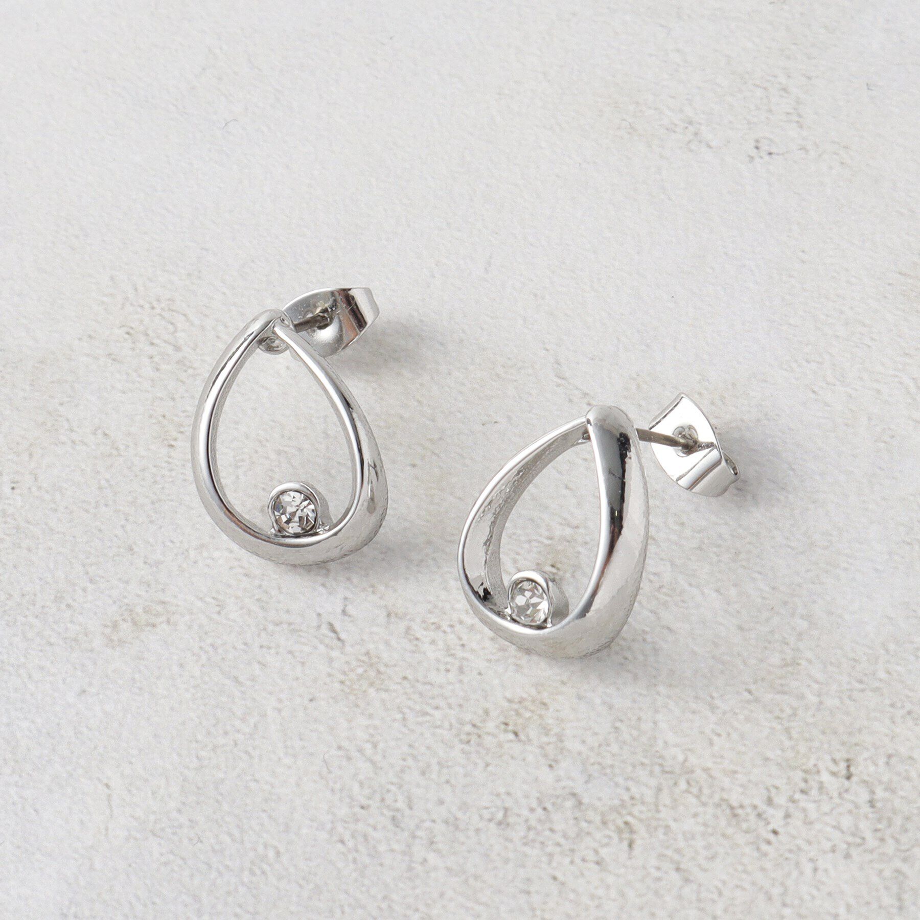 OPAQUE.CLIP「ビジュー&times;メタルピアス」|ピアス|シルバー(006)