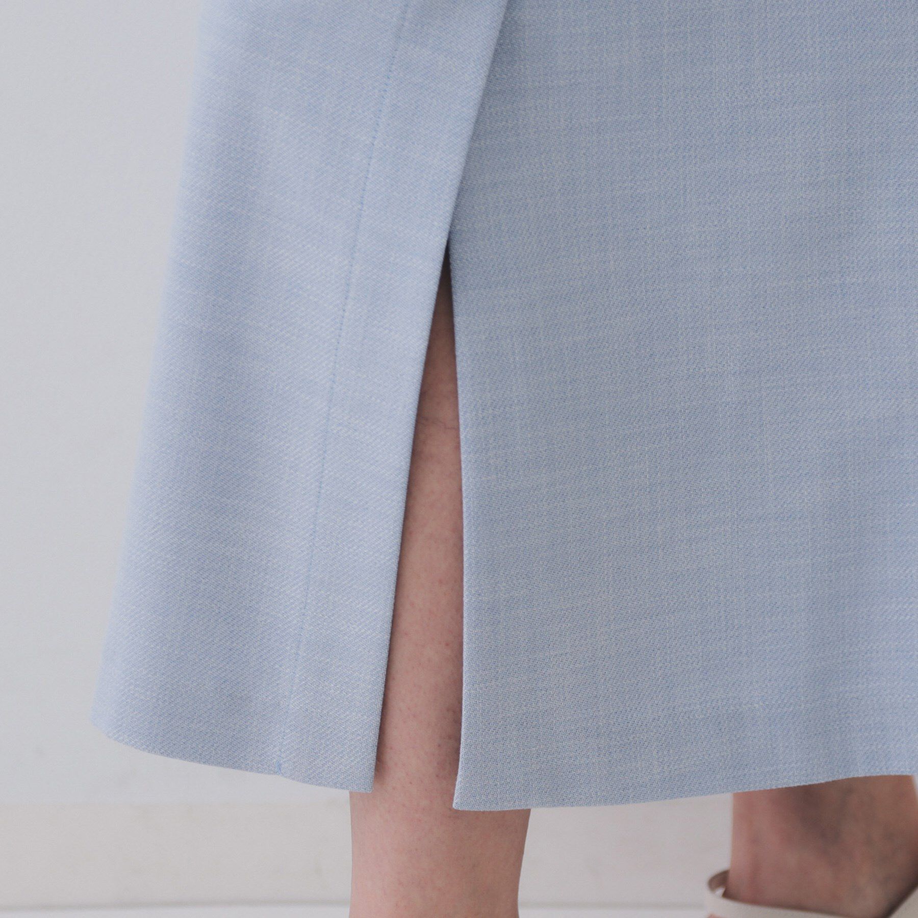 OPAQUE.CLIP「メランジナローフレアスカート／セットアップ対応可【洗濯機洗い可】」|スカート|