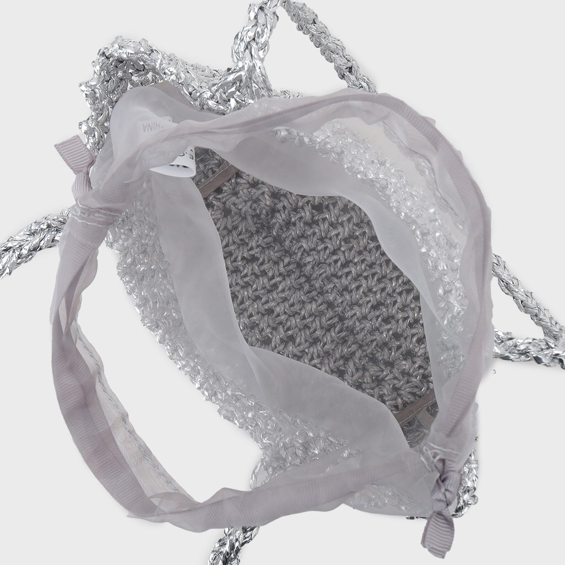 OPAQUE.CLIP「巾着付きマクラメショルダーバッグ」|ショルダー・メッセンジャー|