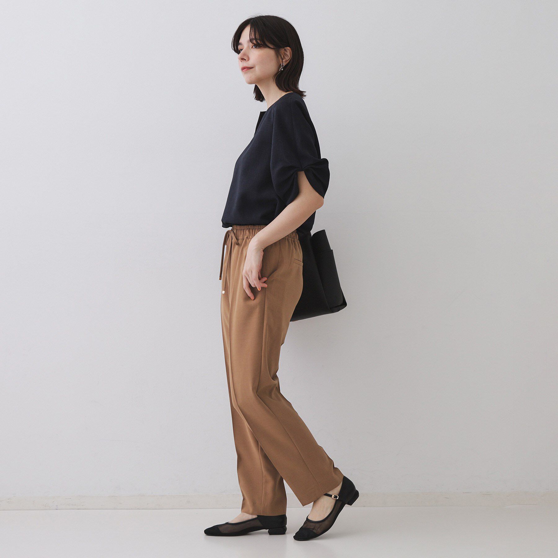 OPAQUE.CLIP「《丈が選べる/SS-LLサイズ》美脚ストレッチイージーテーパードパンツ/セットアップ対応【防シワ/洗」|その他|