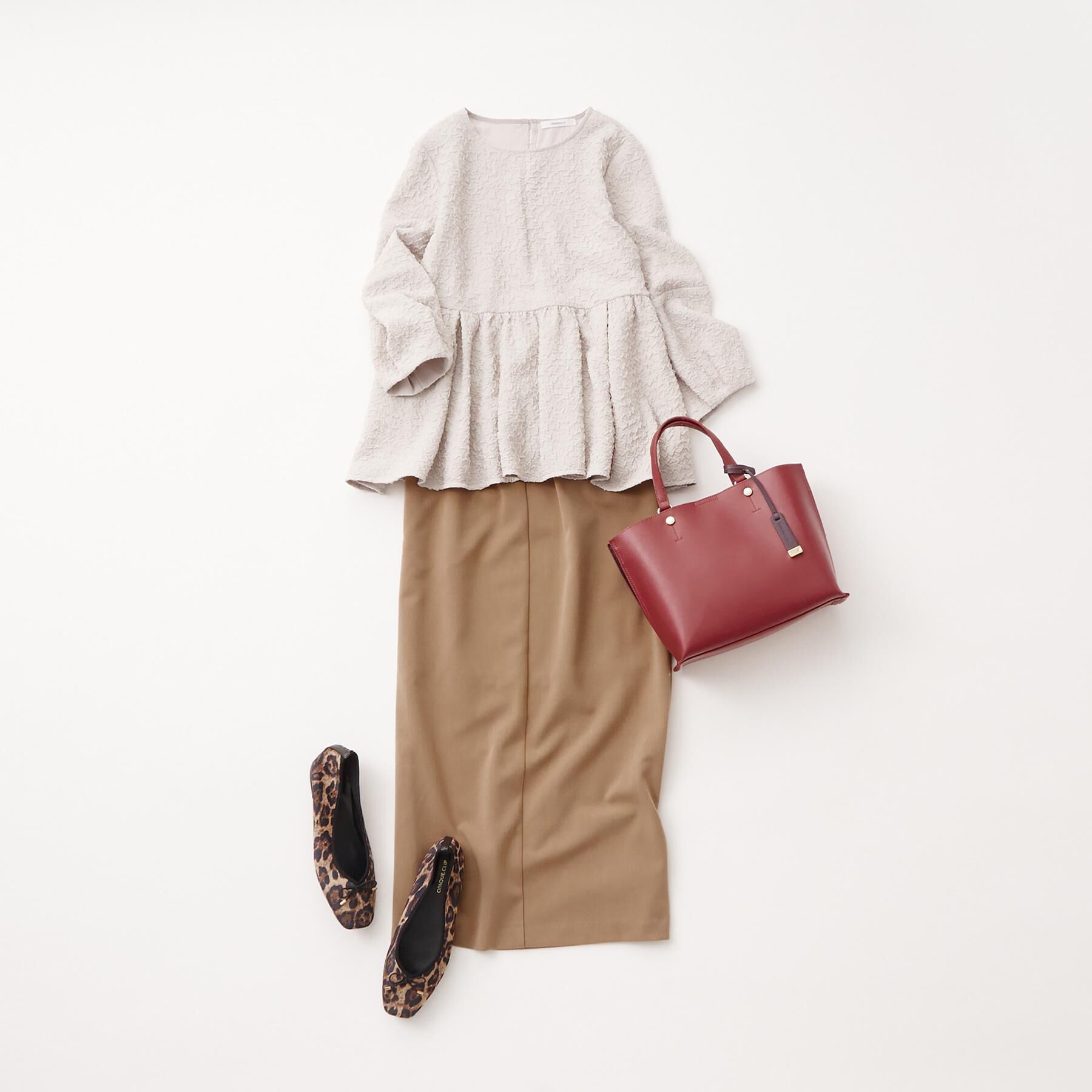 OPAQUE.CLIP「【2WAY/名品】バイカラー3層ミドルトートバッグ」|トートバッグ|