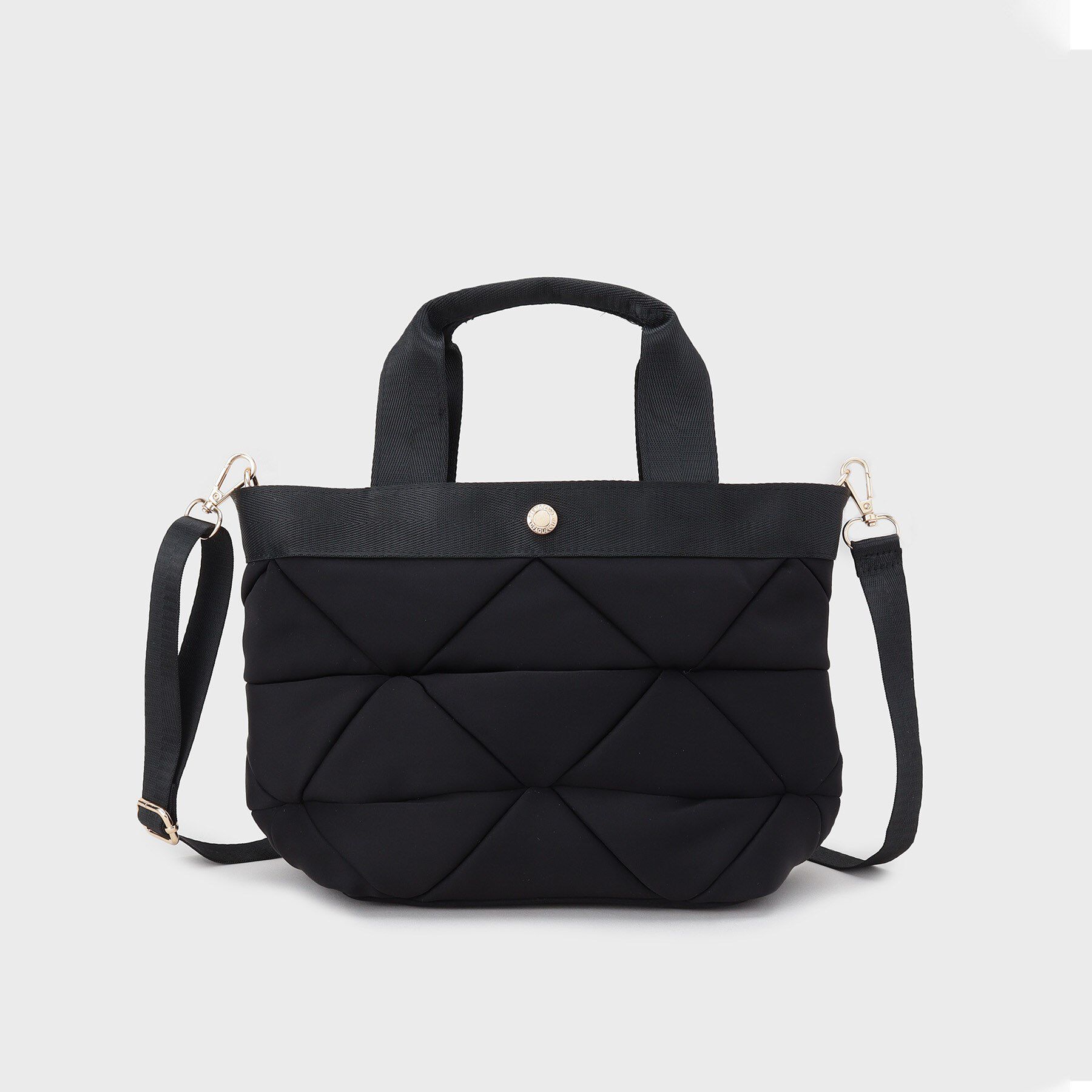 OPAQUE.CLIP「【2WAY／軽量】トライアングルキルティングミドルトートバッグ」|トートバッグ|