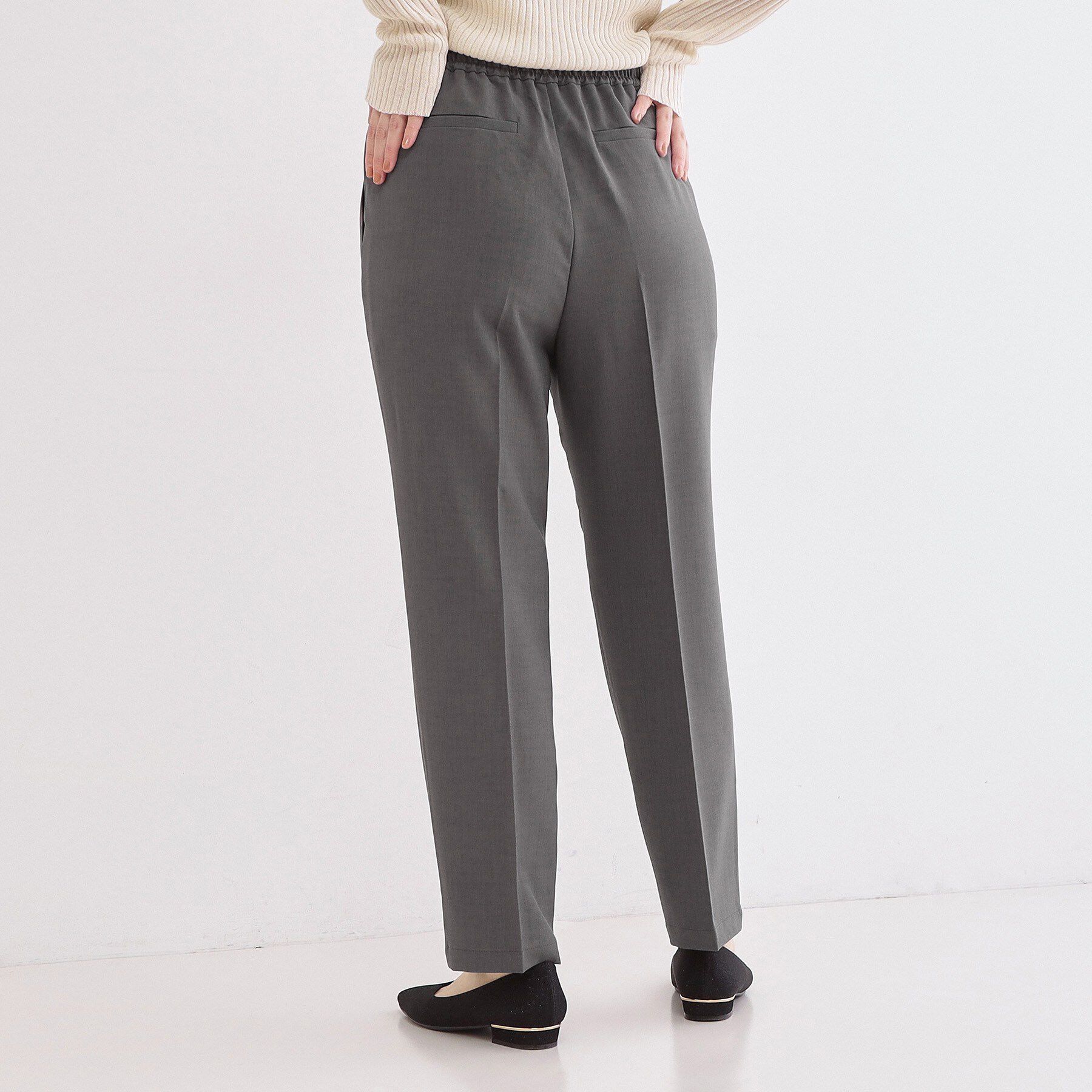 OPAQUE.CLIP「美脚ストレッチイージーテーパードパンツ【洗濯機OK】」|その他|