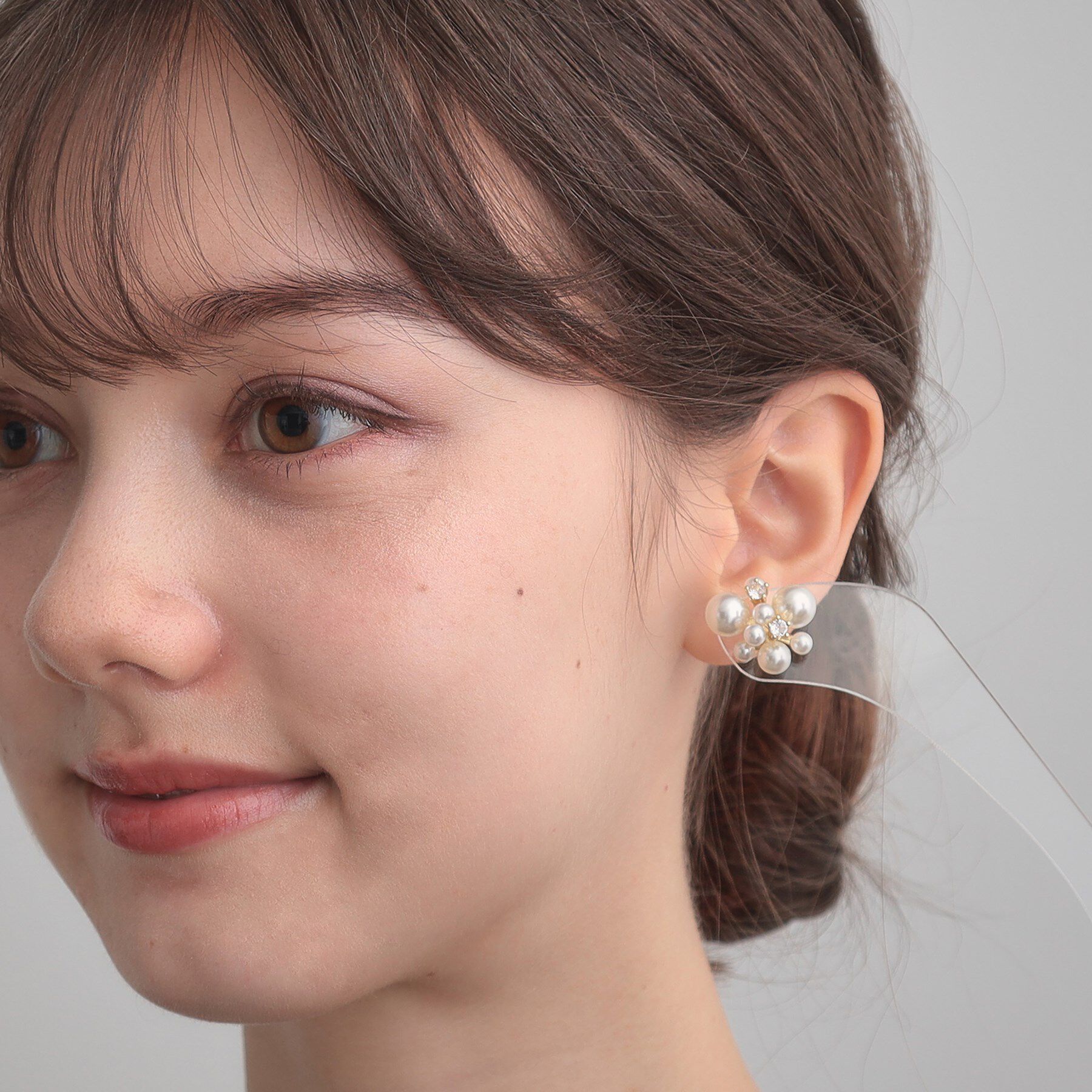 Couture broach「パール調ビジューピアス」|ピアス|