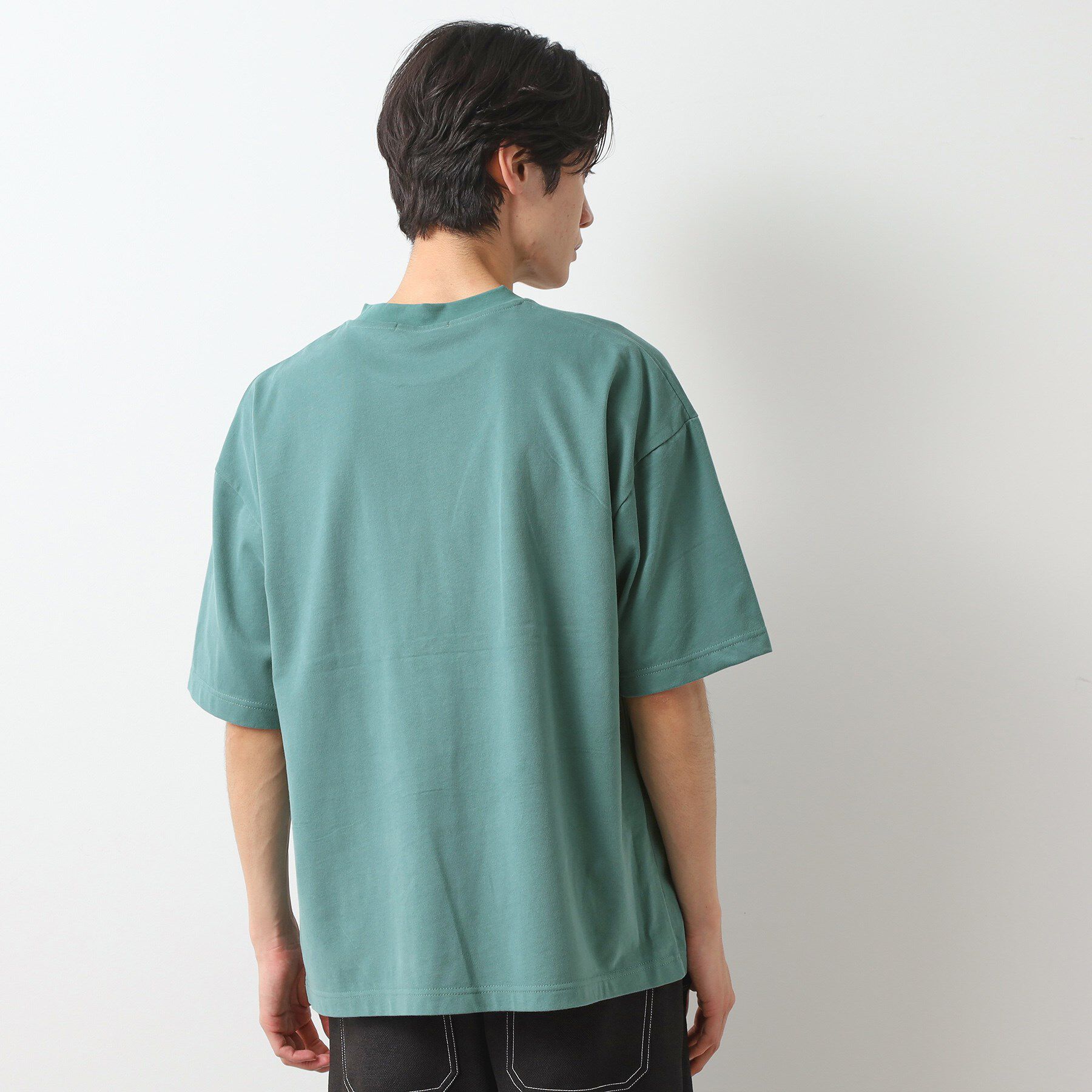 THE SHOP TK「スウェード半袖ロゴTシャツ　洗濯機OK」|Tシャツ・カットソー|