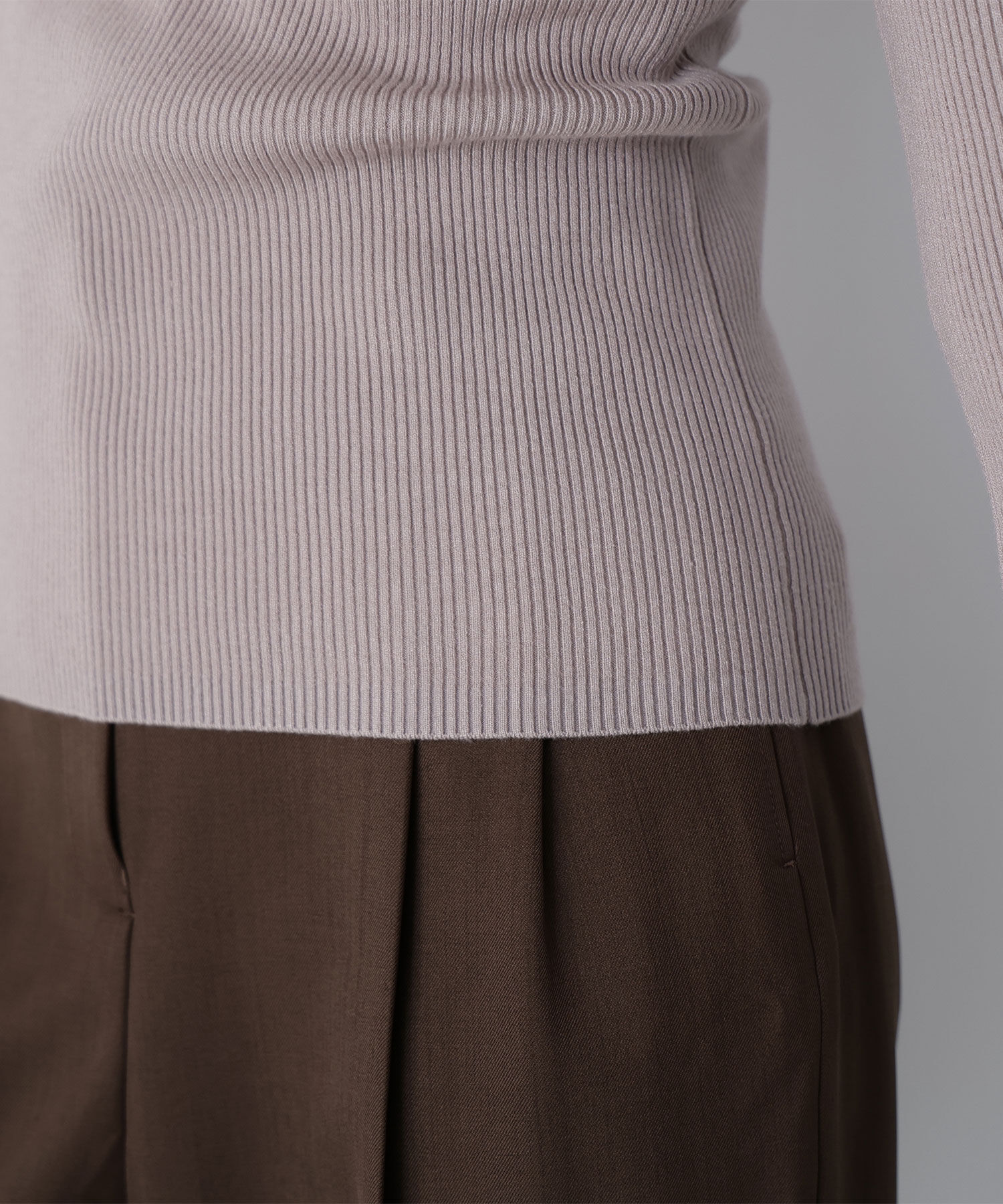  「ミニシャギートリムニット」|ニット・セーター|