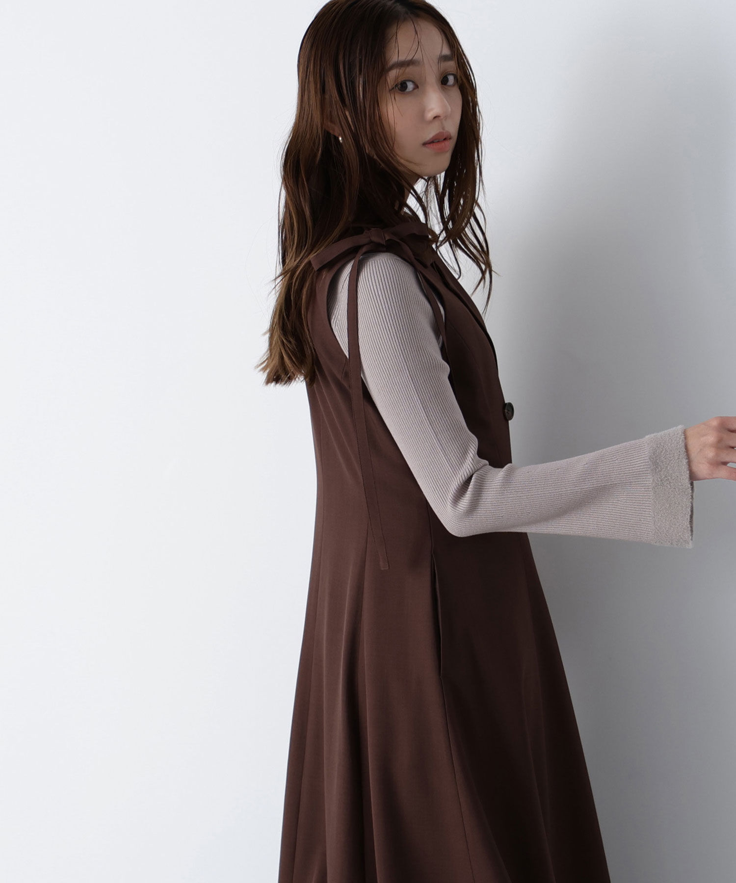  「ミニシャギートリムニット」|ニット・セーター|