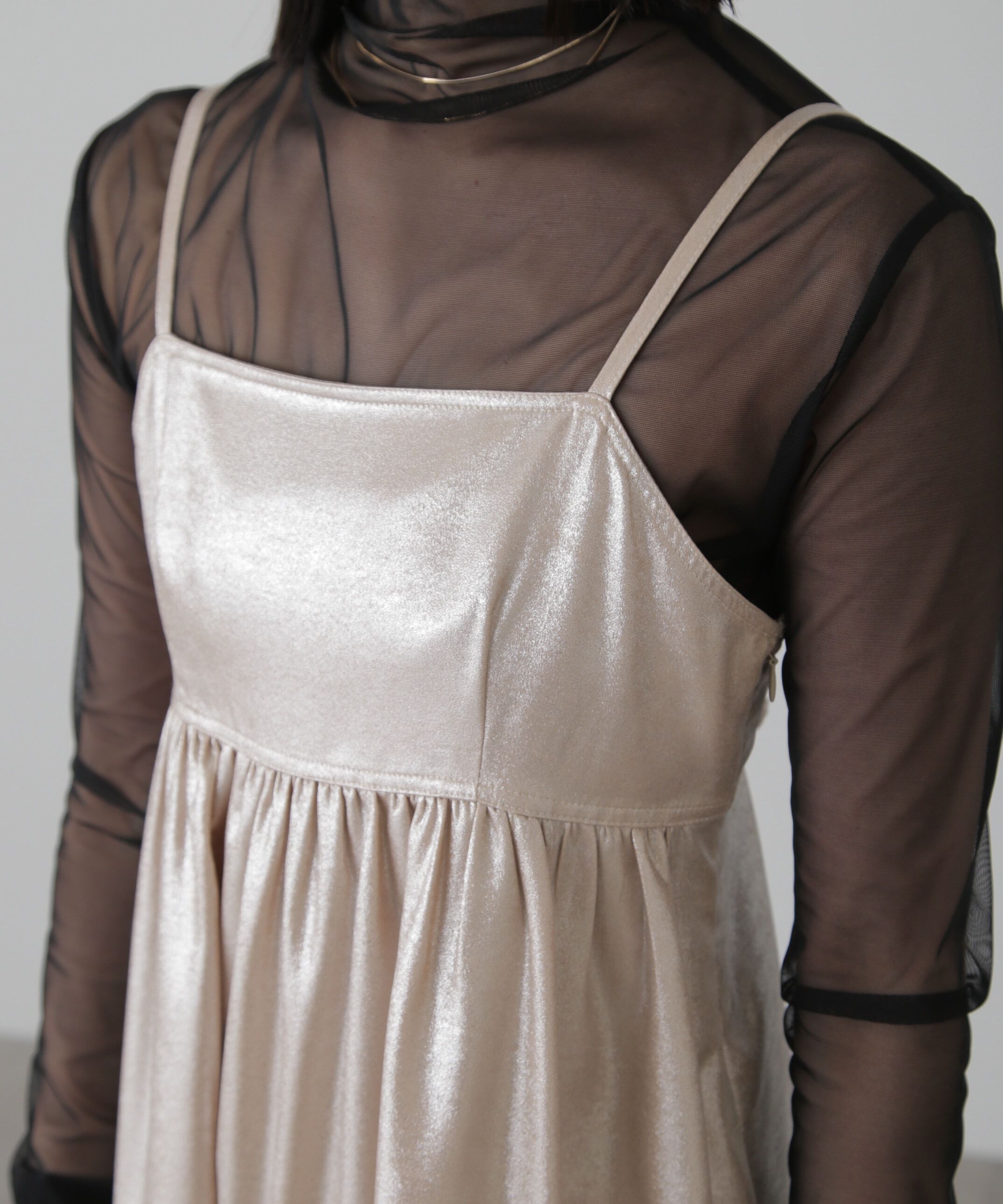  「バックオープンフレアマキシキャミワンピース」|ワンピース|