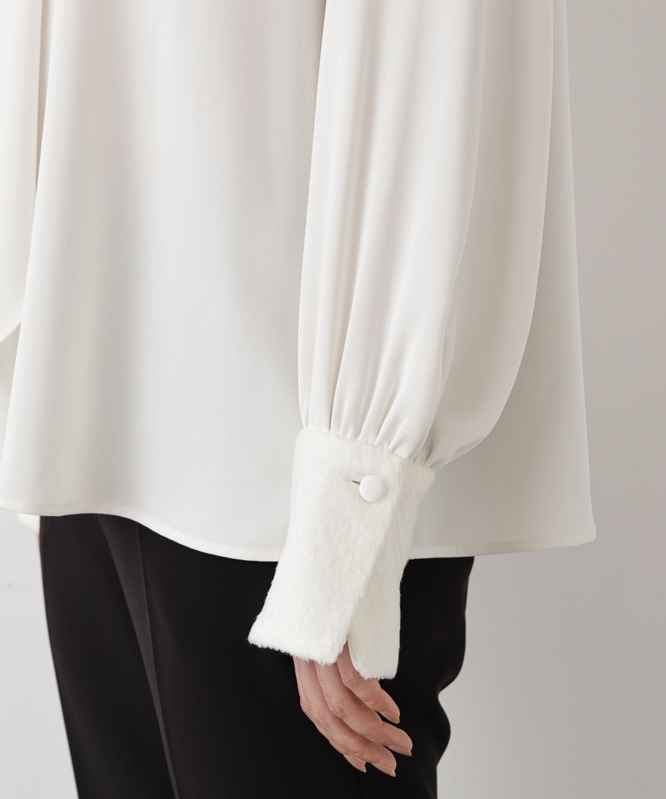  「◆ジャギーカフスリボンブラウス」|シャツ・ブラウス|