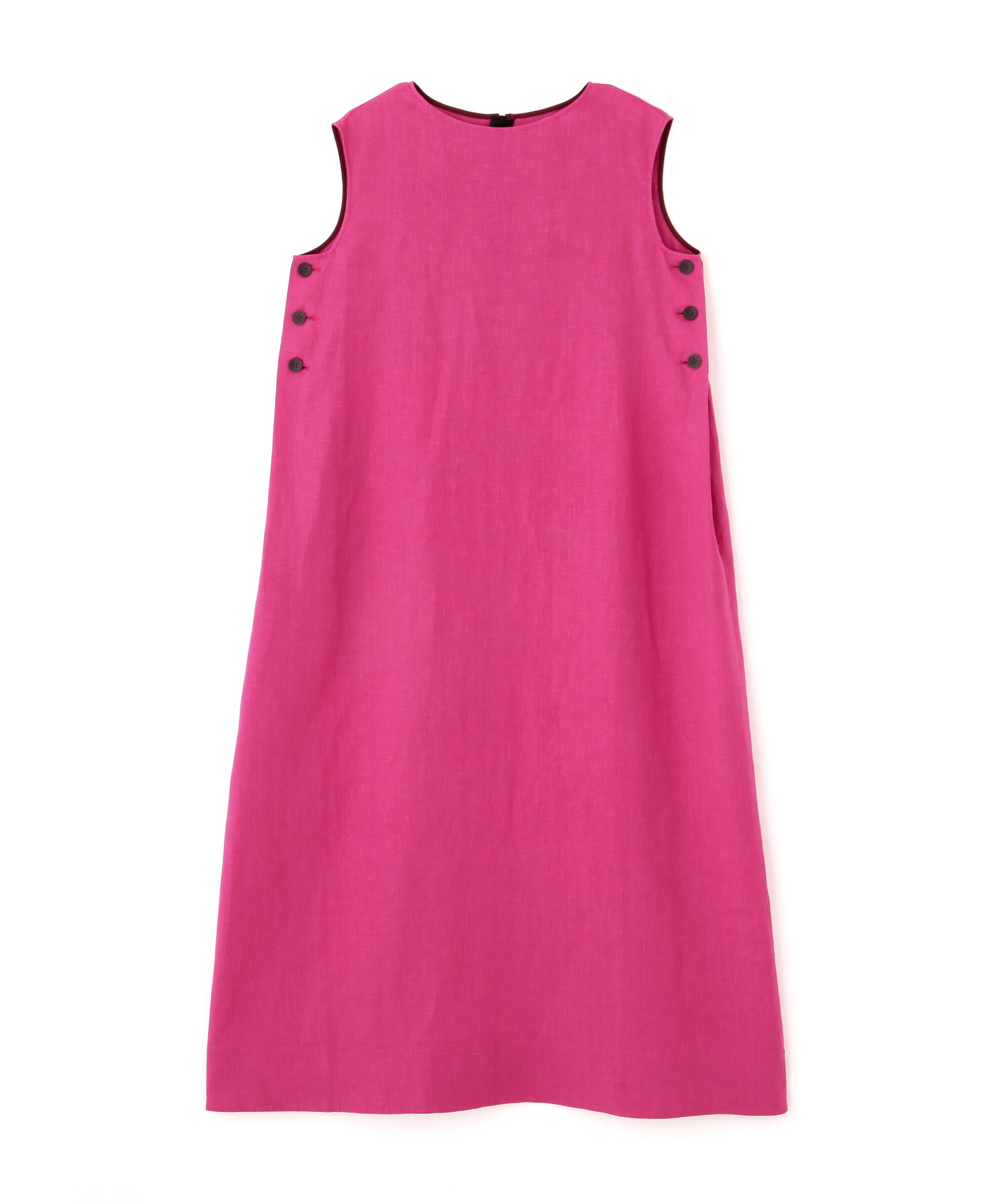  「◆リネンボートネックロングワンピース」|ワンピース|