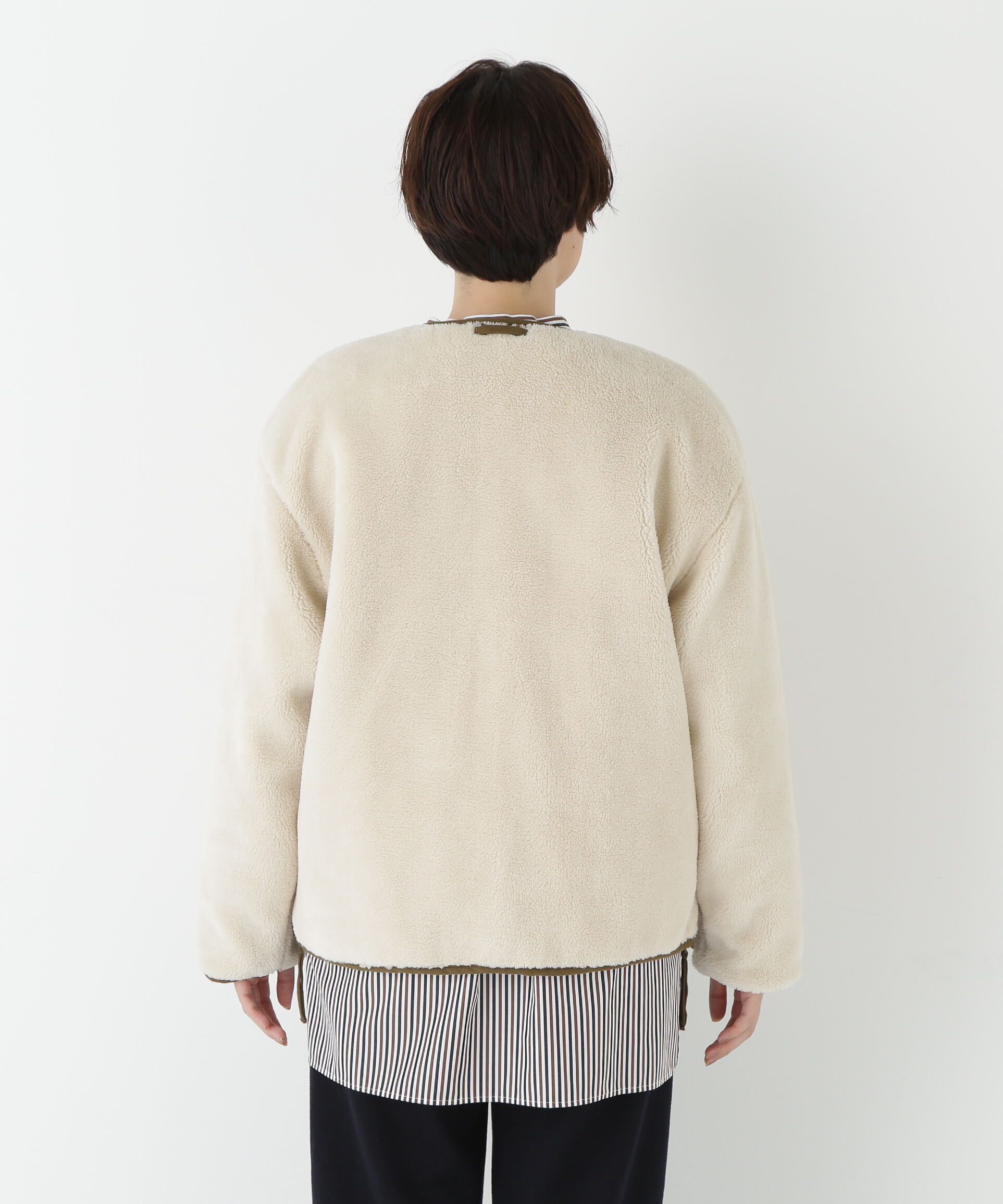  「◆リバーシブルボアダウンブルゾン」|ブルゾン・スタジャン|