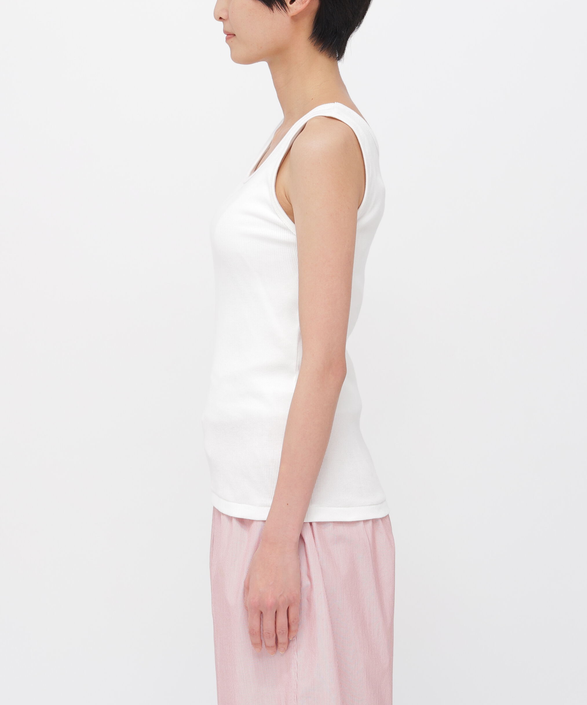 MARGARET HOWELL HOUSEHOLDGOODS「FINE COTTON RIB JERSEY TOP」|Tシャツ・カットソー|