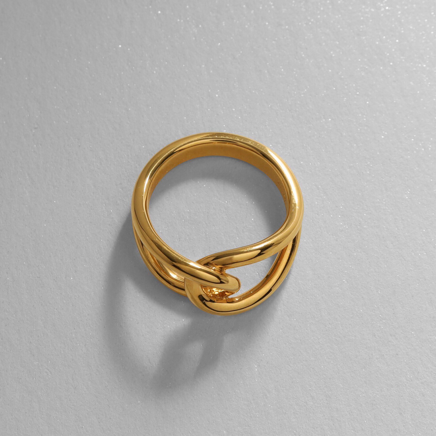 COCOSHNIK ONKITSCH「シルバー ラインリング オーバルノット GP」|リング|