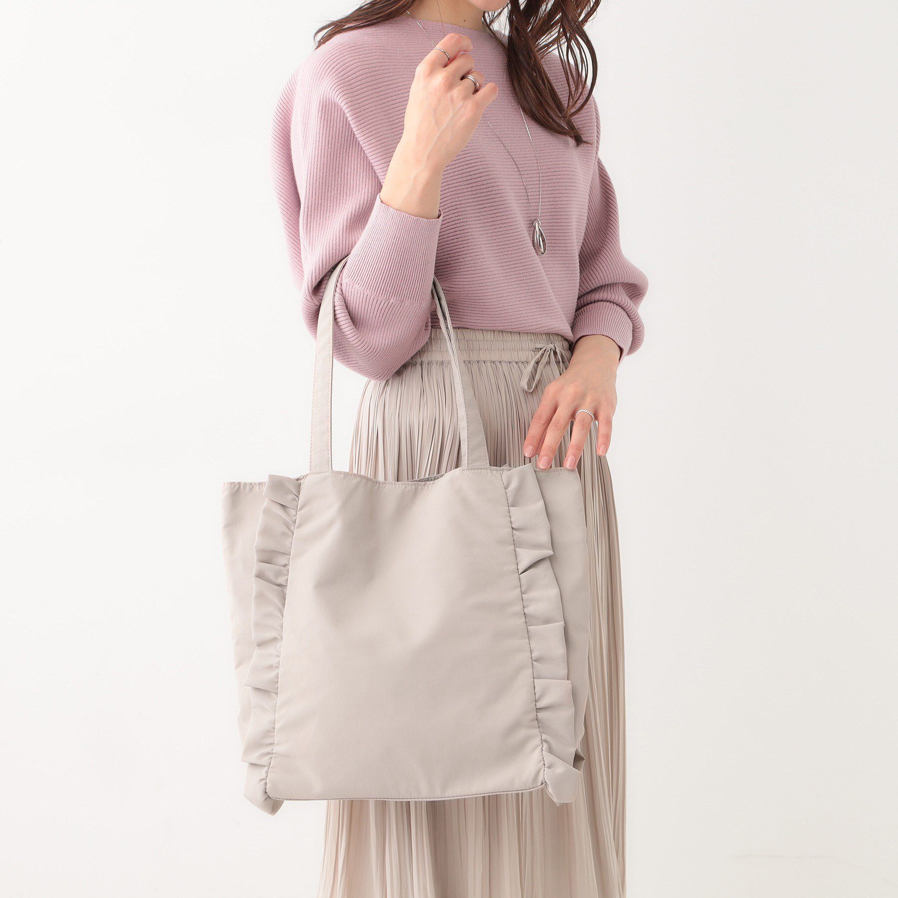 SHOO･LA･RUE「フリルトートバッグ」|トートバッグ|