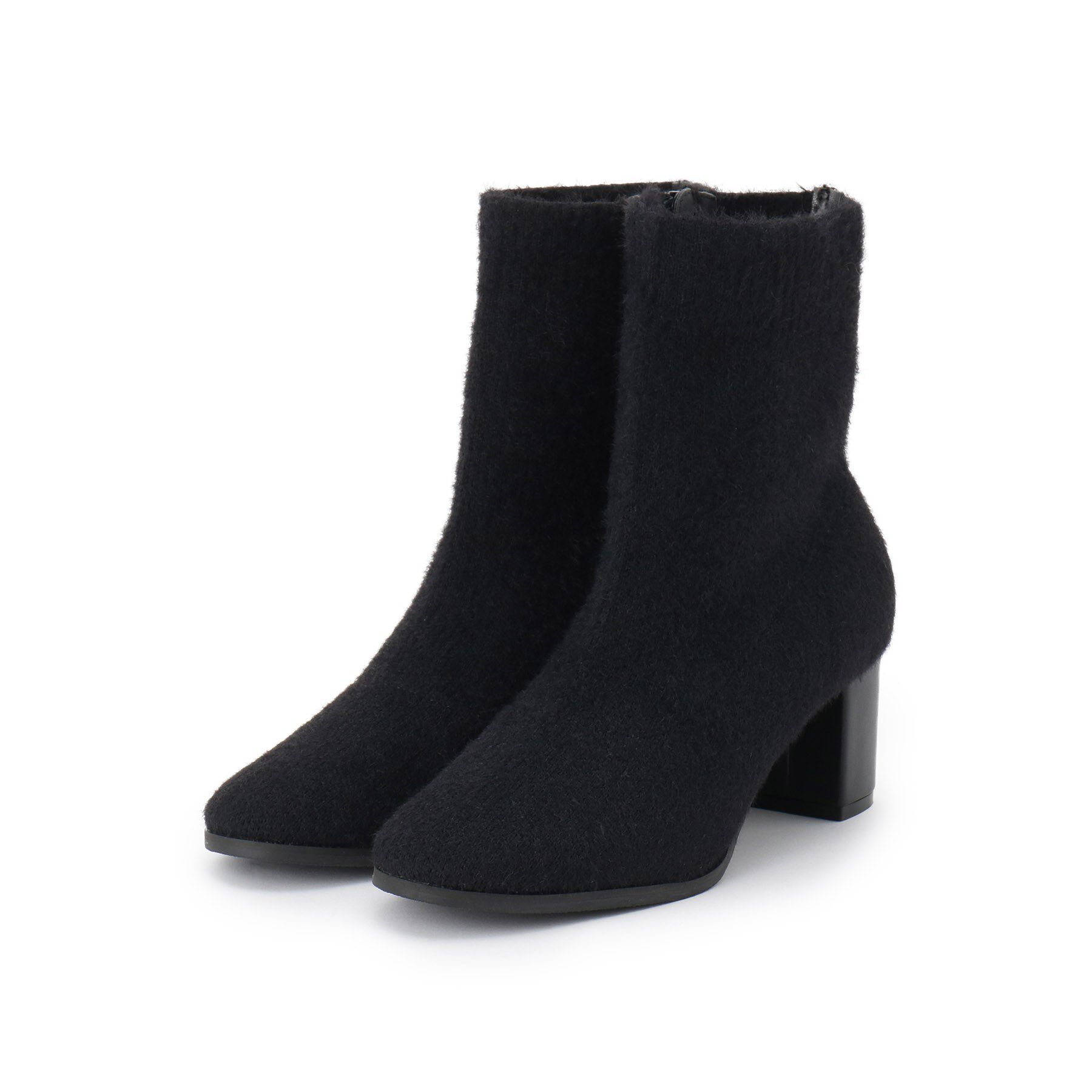 SHOO･LA･RUE「起毛ニットブーツ」|ショートブーツ|