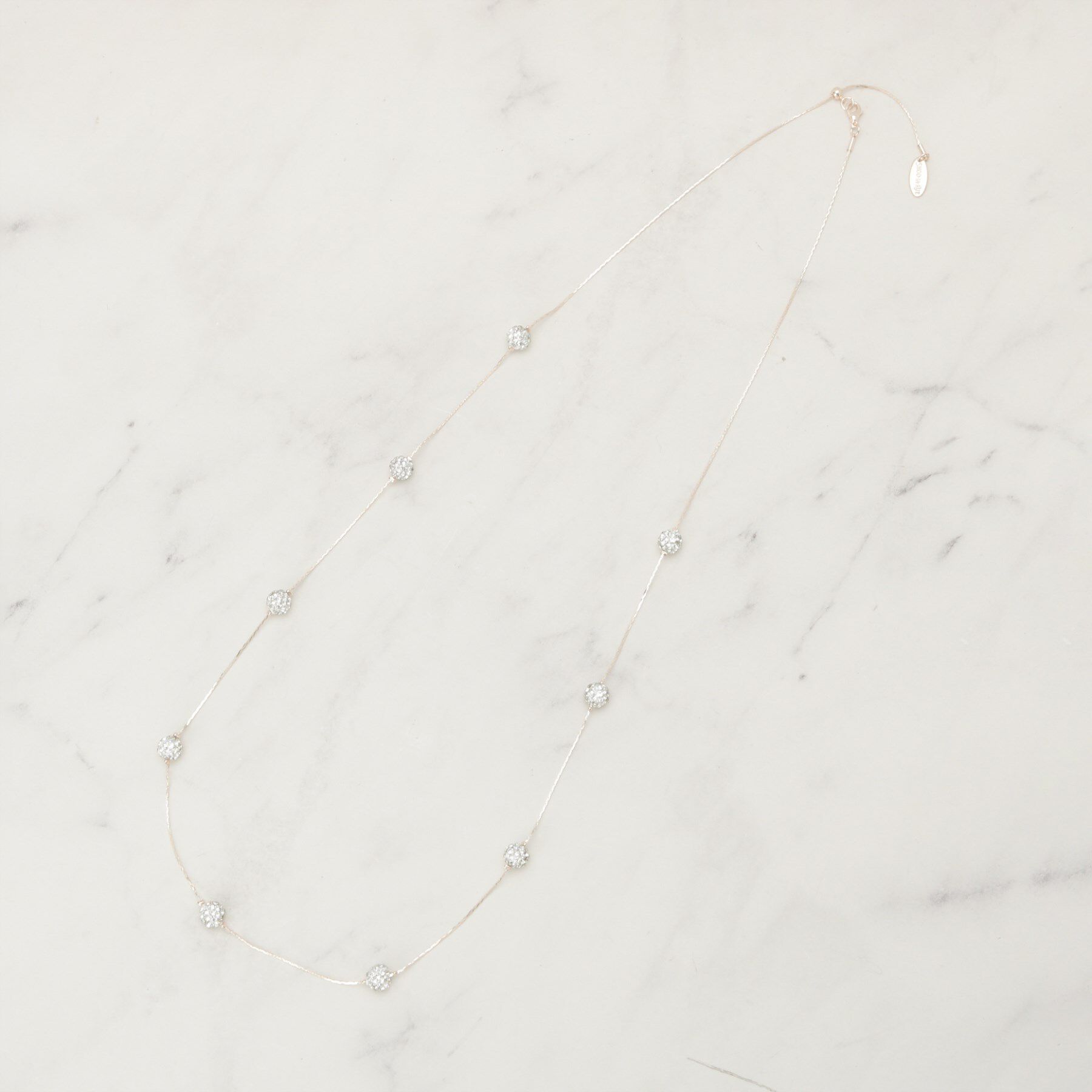 SHOO･LA･RUE「【セレモニー】とばしパヴェネックレス」|ネックレス|ピンクゴールド(00