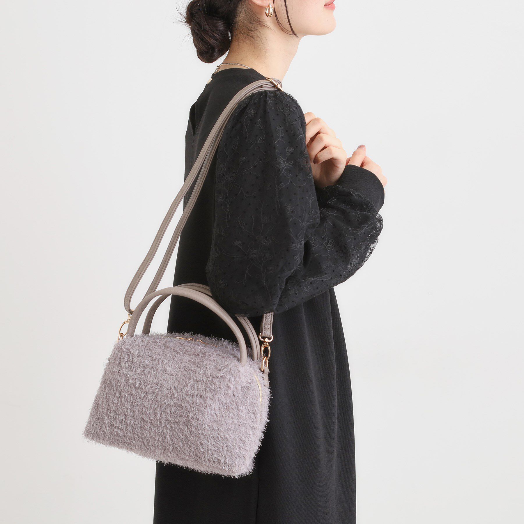 SHOO･LA･RUE「ラメ入り生地ショルダーバッグ」|ショルダー・メッセンジャー|