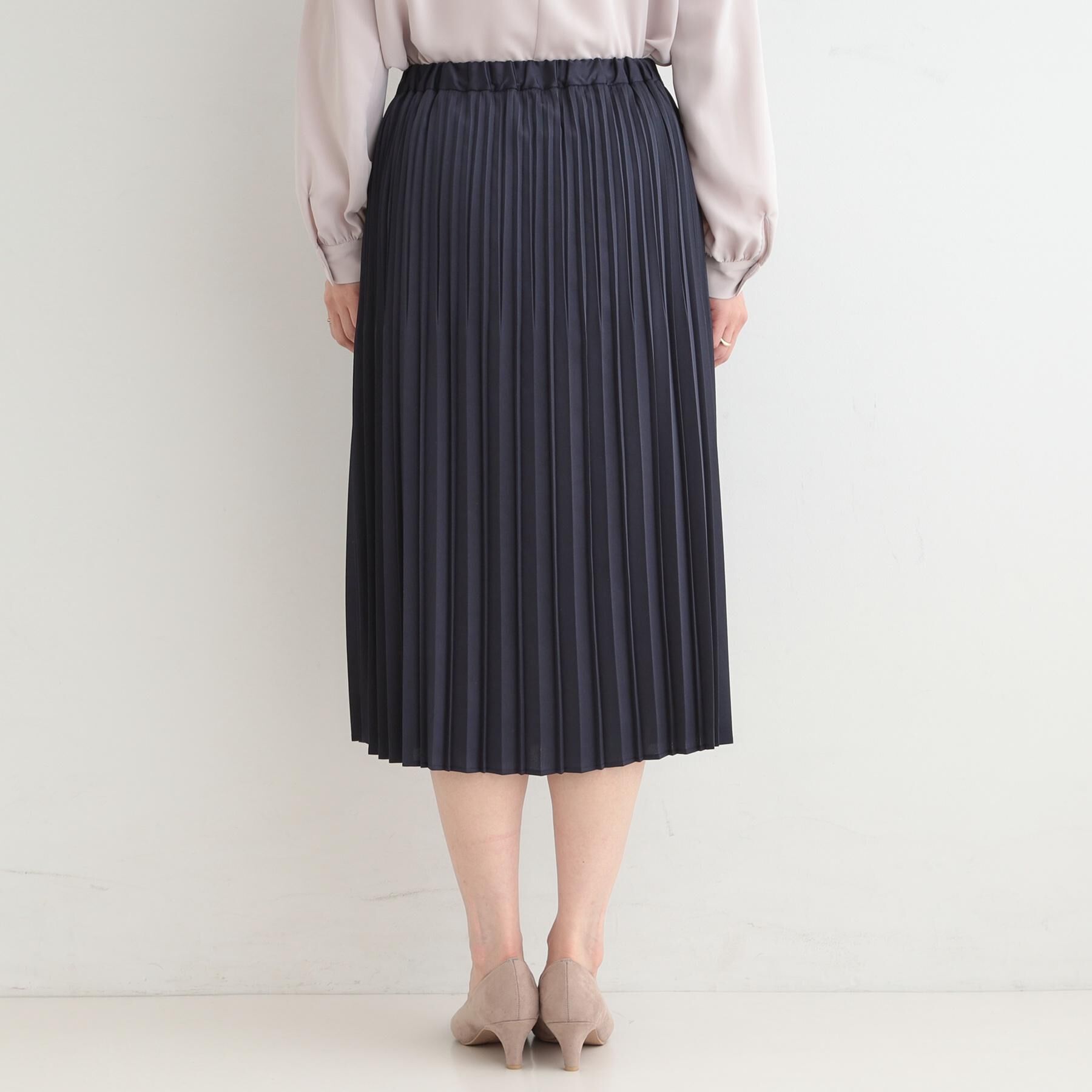 SHOO･LA･RUE「【着丈選べる】微ラメプリーツスカート」|スカート|