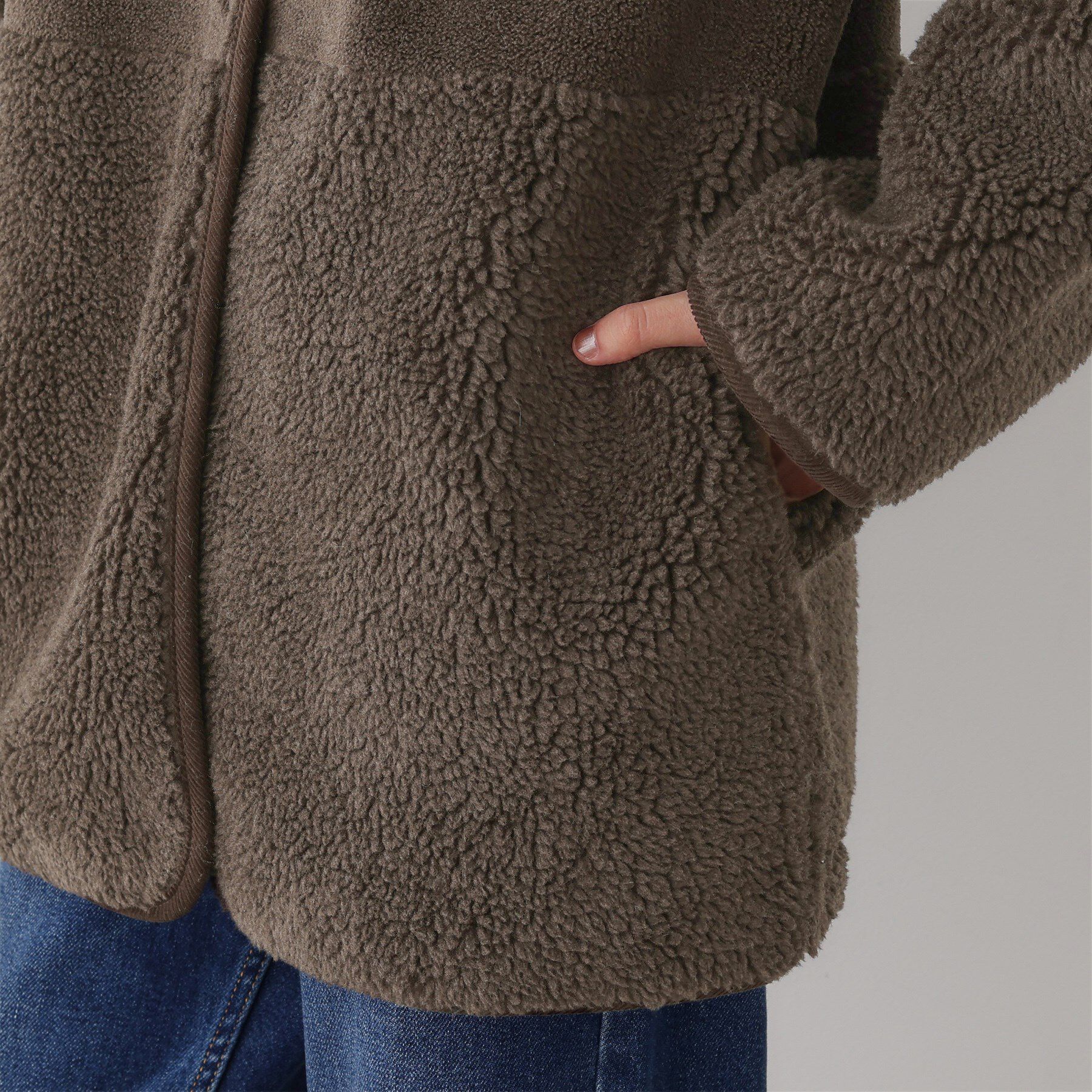 Dessin「【2WAY】フェイクムートンコート」|ノーカラーコート|