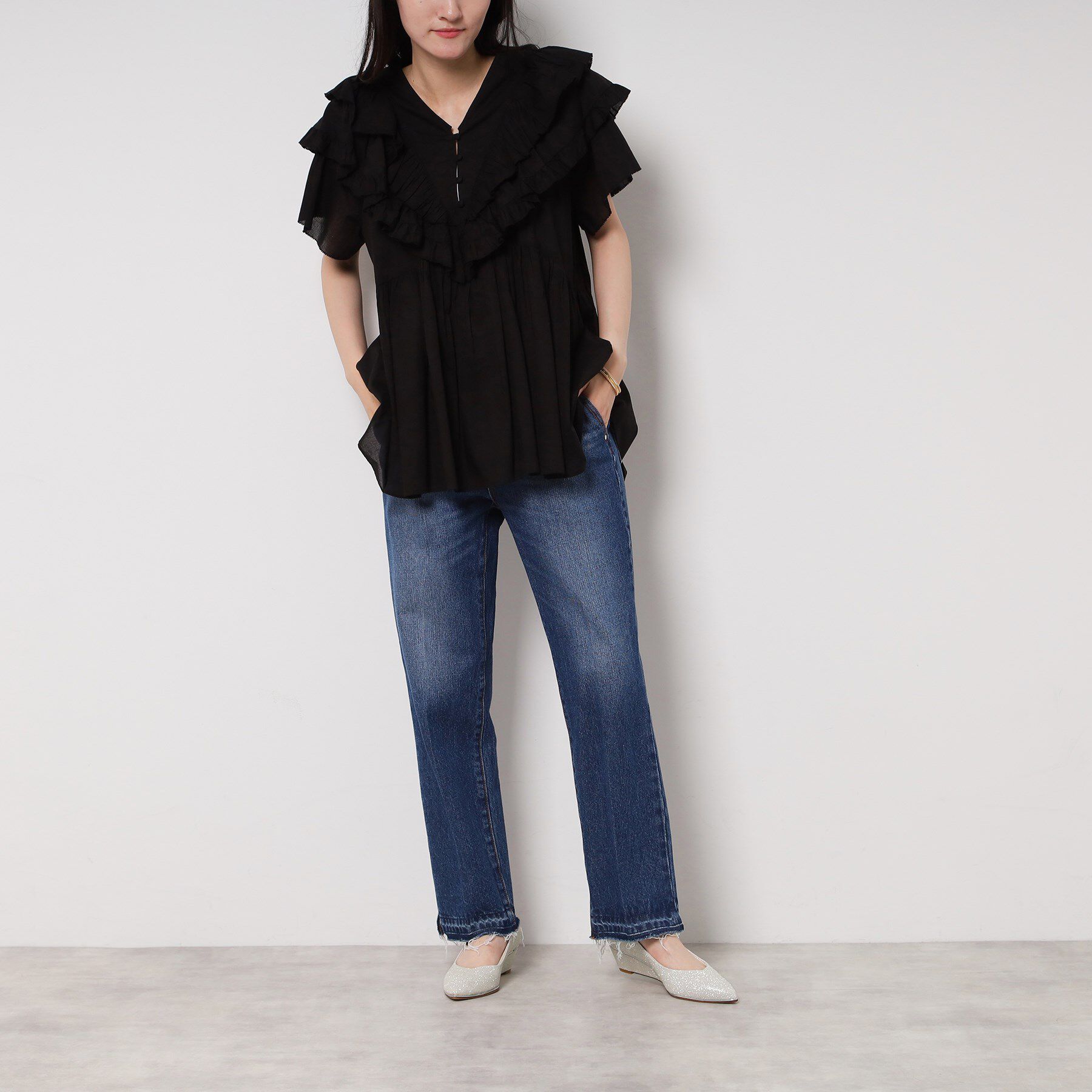 ESPERANZA「ポインテッドウェッジパンプス」|パンプス|