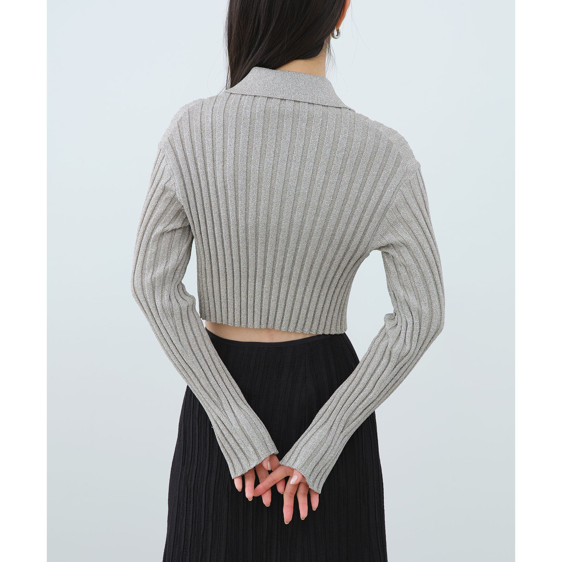 CODE A「lame knit cardigan」|カーディガン|