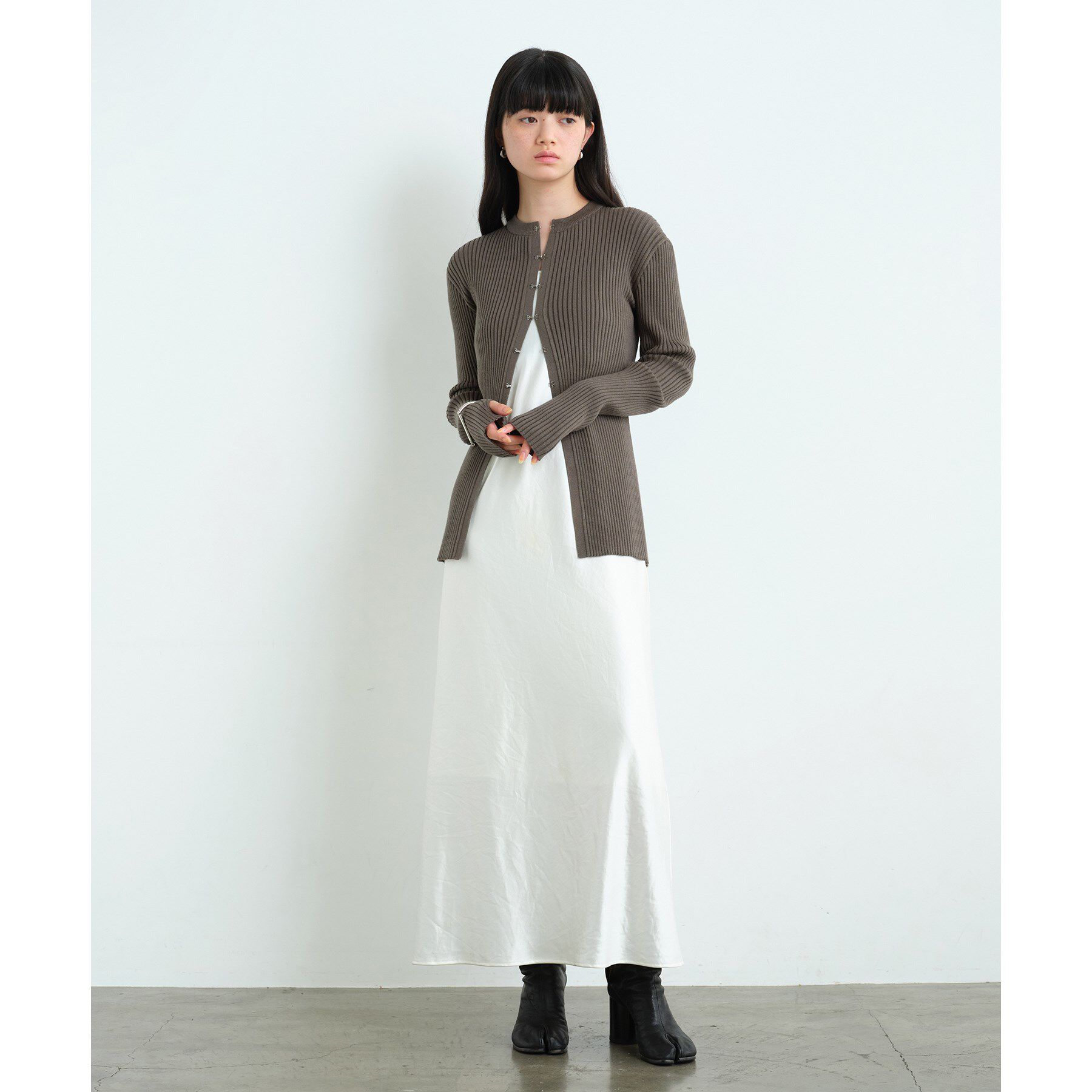 CODE A「fronthook knit cardigan」|カーディガン|