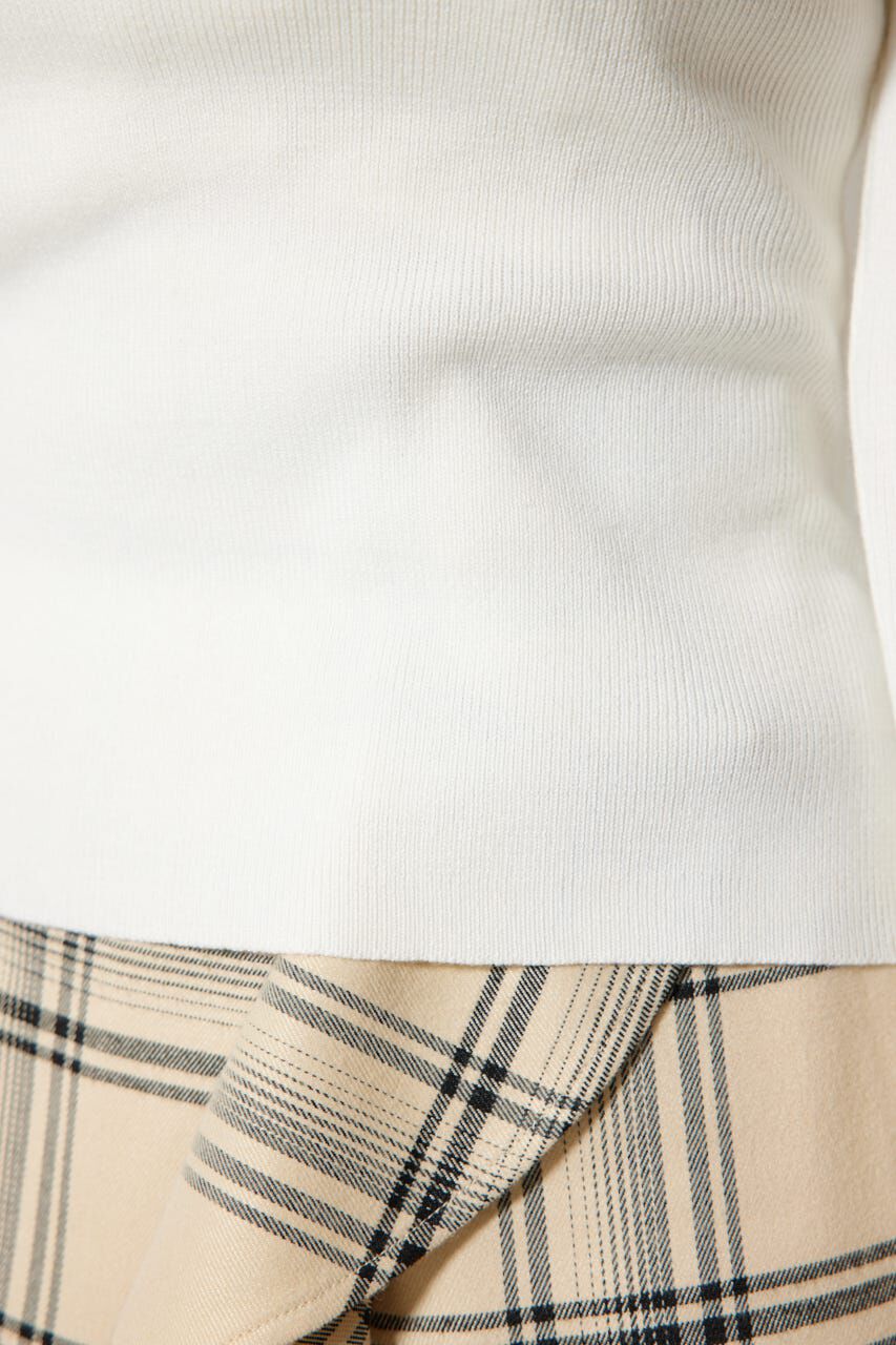 rienda「オフショルギャザーニットトップス」|ニット・セーター|